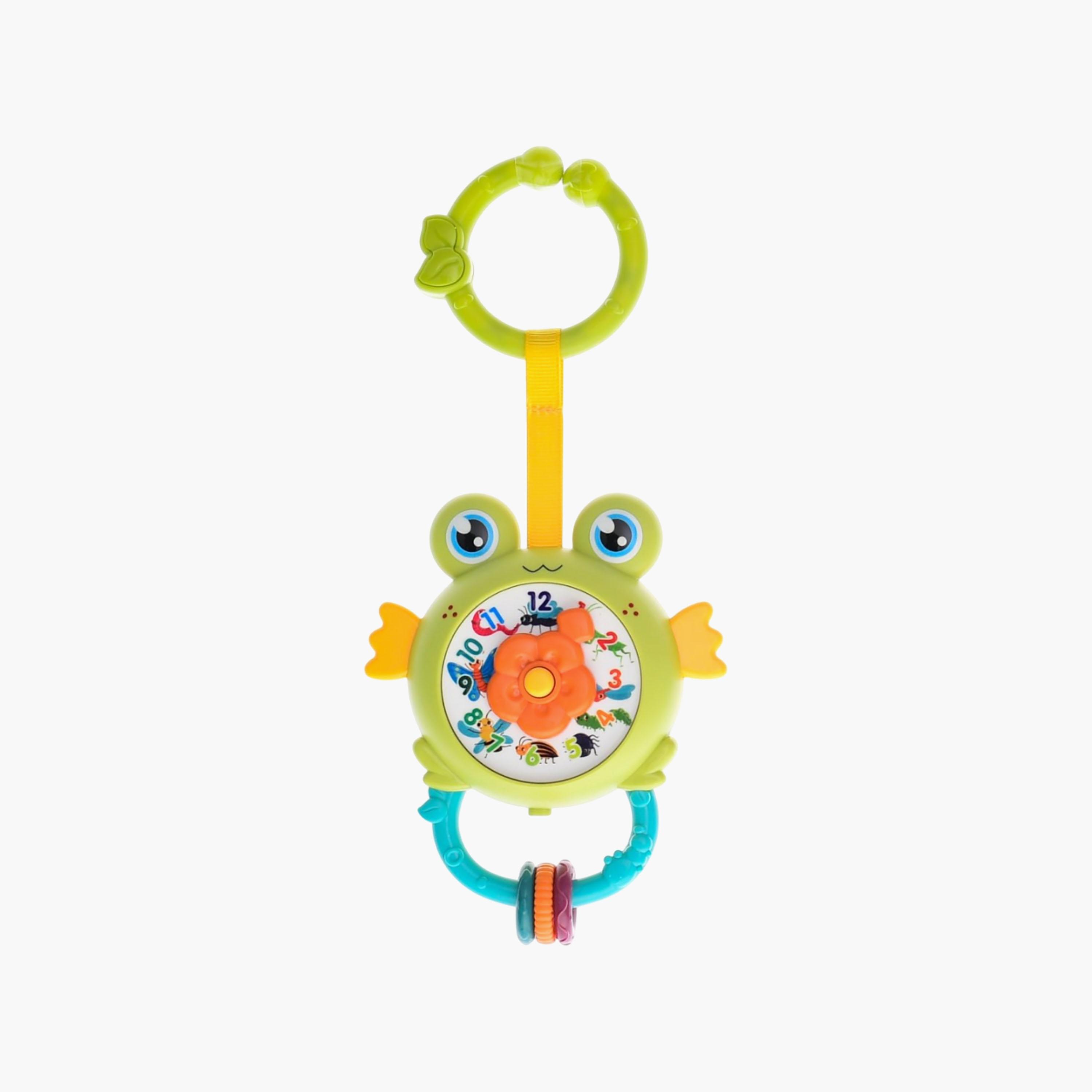 Little Angel Musical Clock Shape Interactive Hanging Rattle Toy-toys-babyandtoddlertoys-rattlesandteethers-image-1