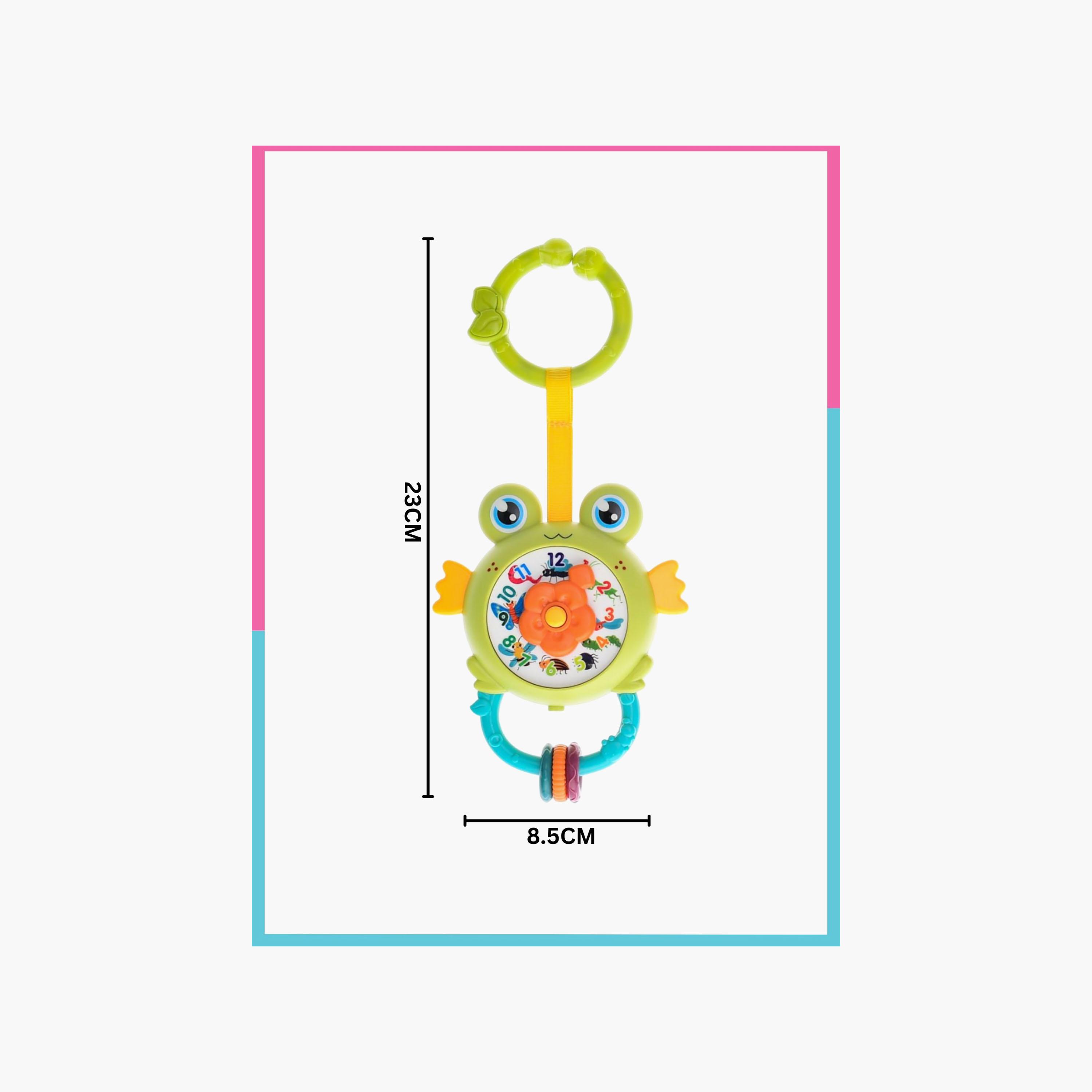 Little Angel Musical Clock Shape Interactive Hanging Rattle Toy-toys-babyandtoddlertoys-rattlesandteethers-image-3