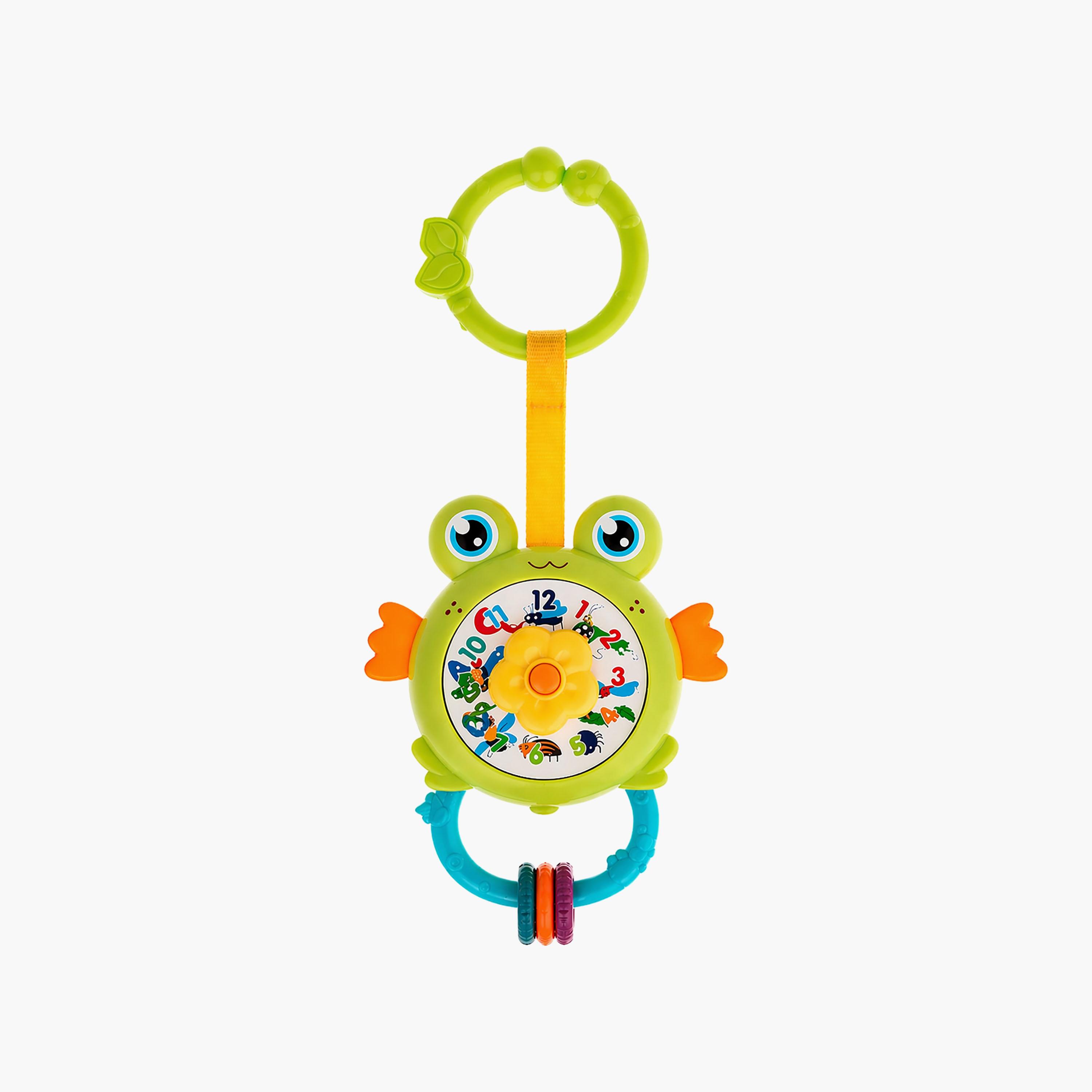Little Angel Musical Clock Shape Interactive Hanging Rattle Toy-toys-babyandtoddlertoys-rattlesandteethers-image-1