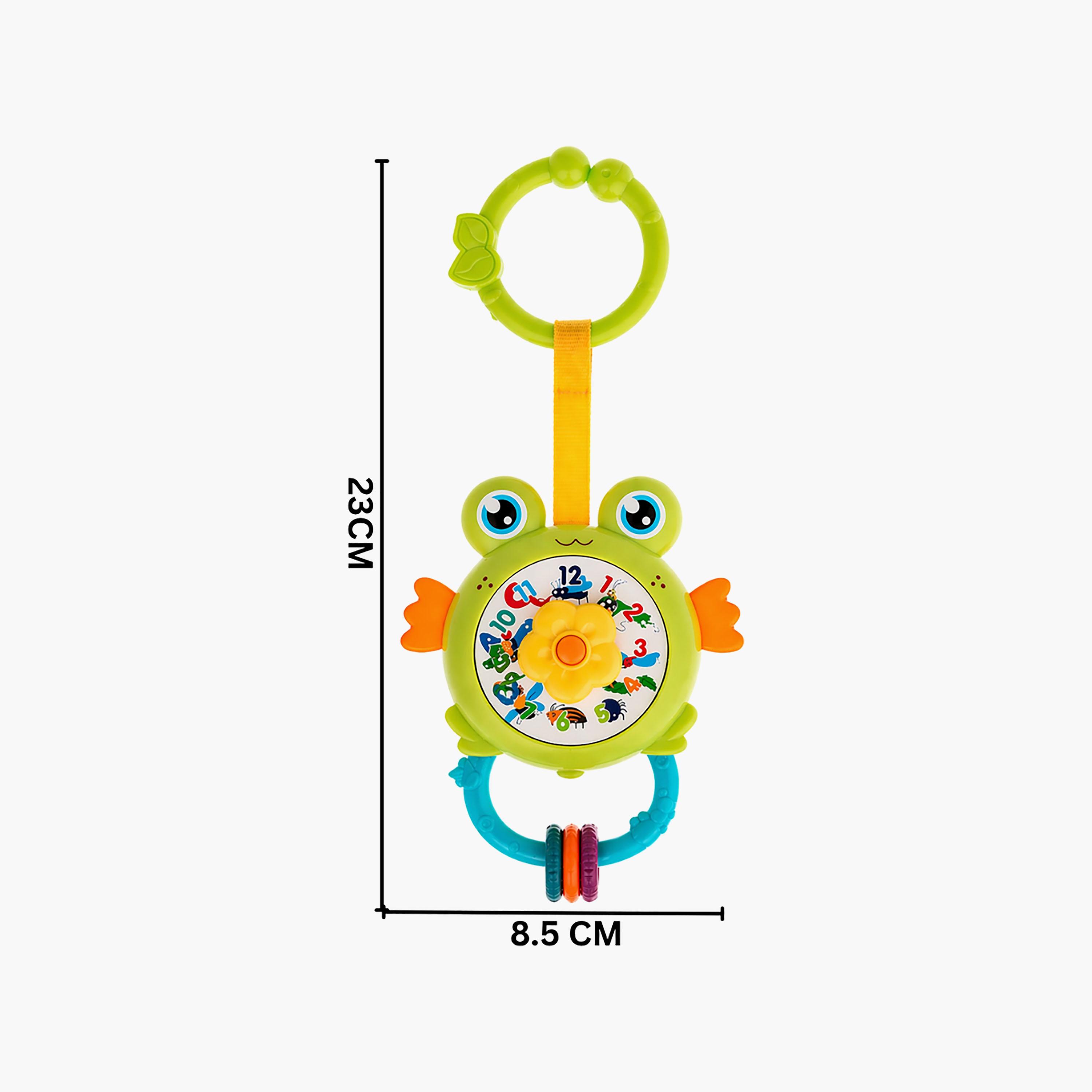 Little Angel Musical Clock Shape Interactive Hanging Rattle Toy-toys-babyandtoddlertoys-rattlesandteethers-image-4