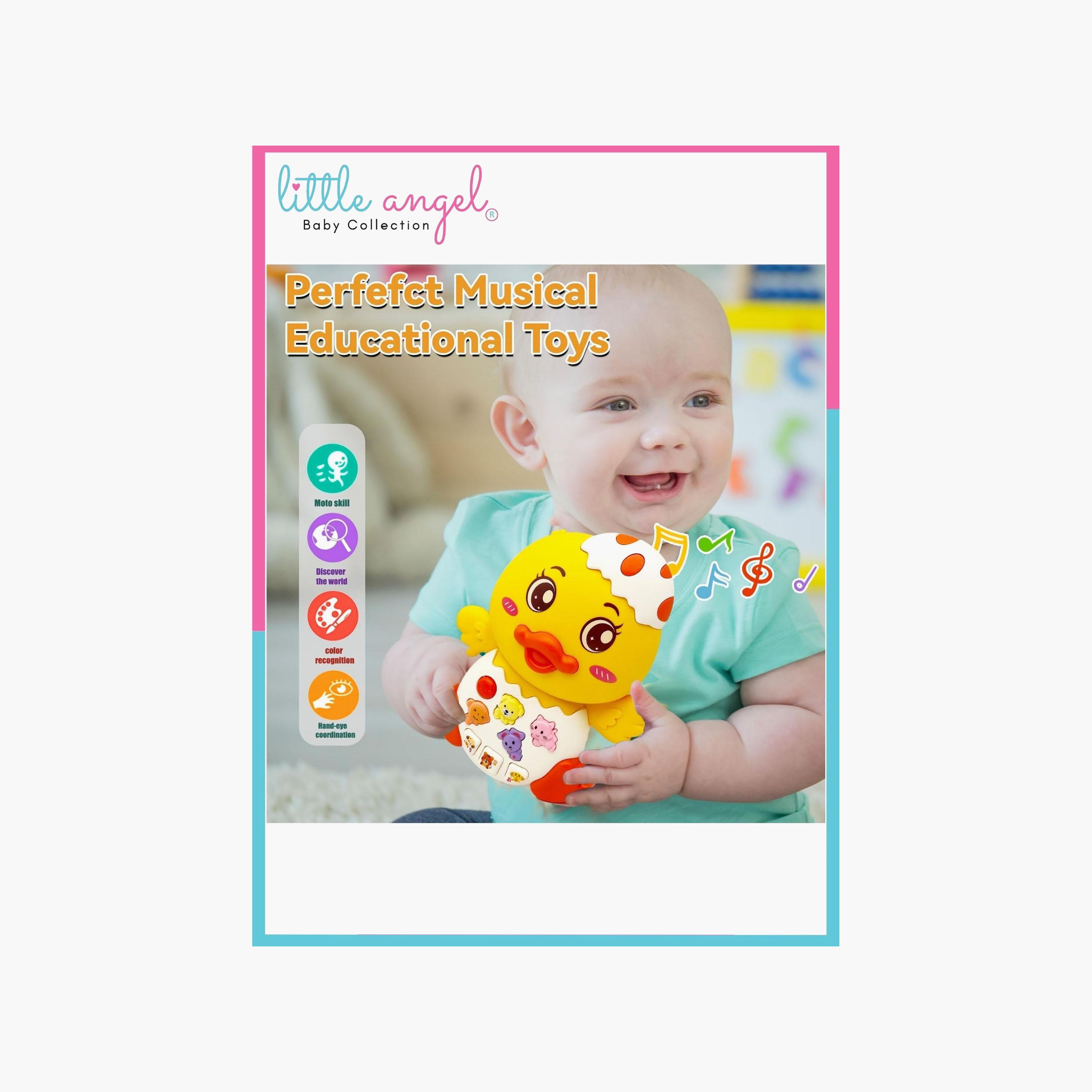 Little Angel Musical Duck Shape Interactive Learning Toy-toys-babyandtoddlertoys-learningtoys-image-5