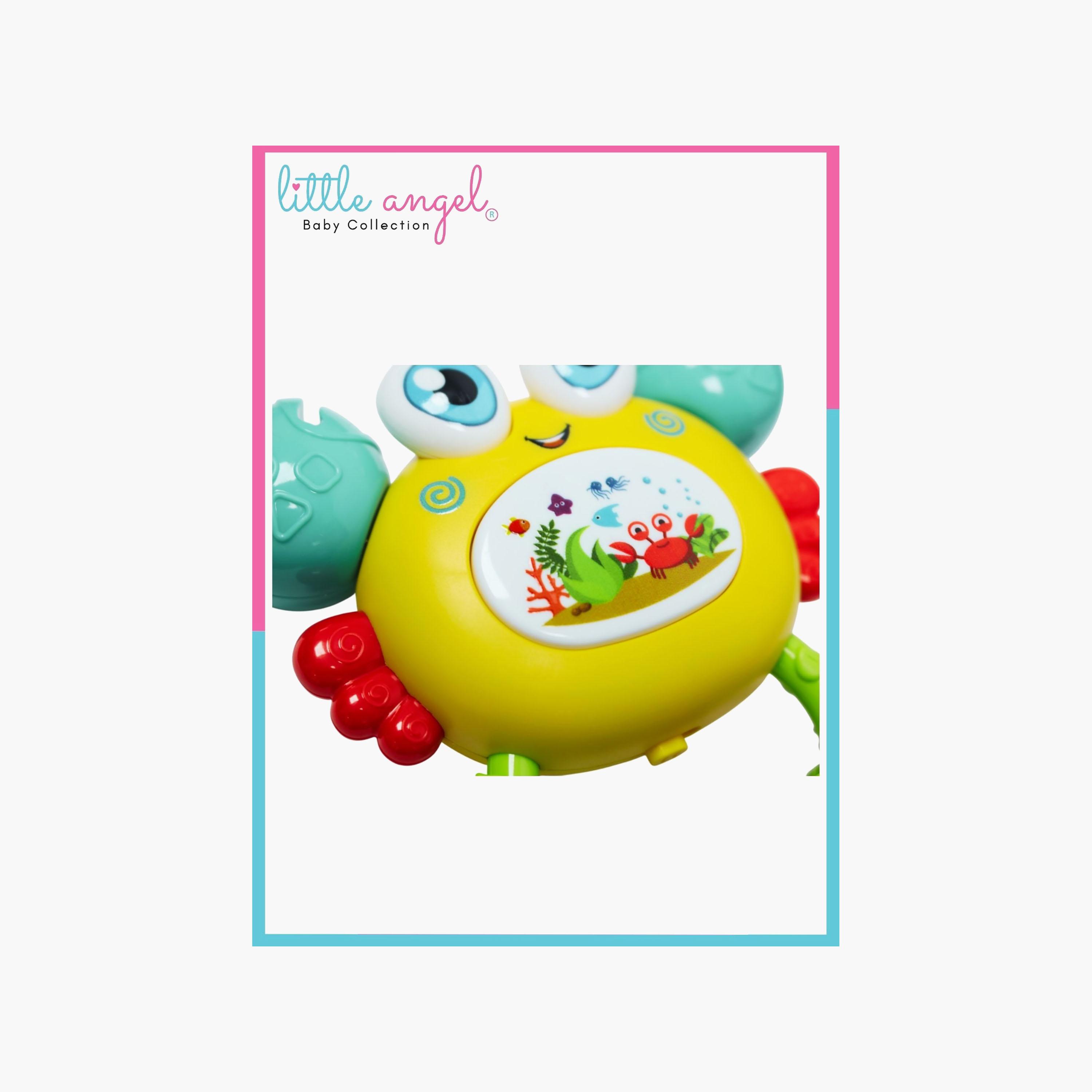 لعبة تعليمية تفاعلية موسيقية على شكل سلطعون (كابوريا) من ليتل أنجل-toys-babyandtoddlertoys-learningtoys-image-4