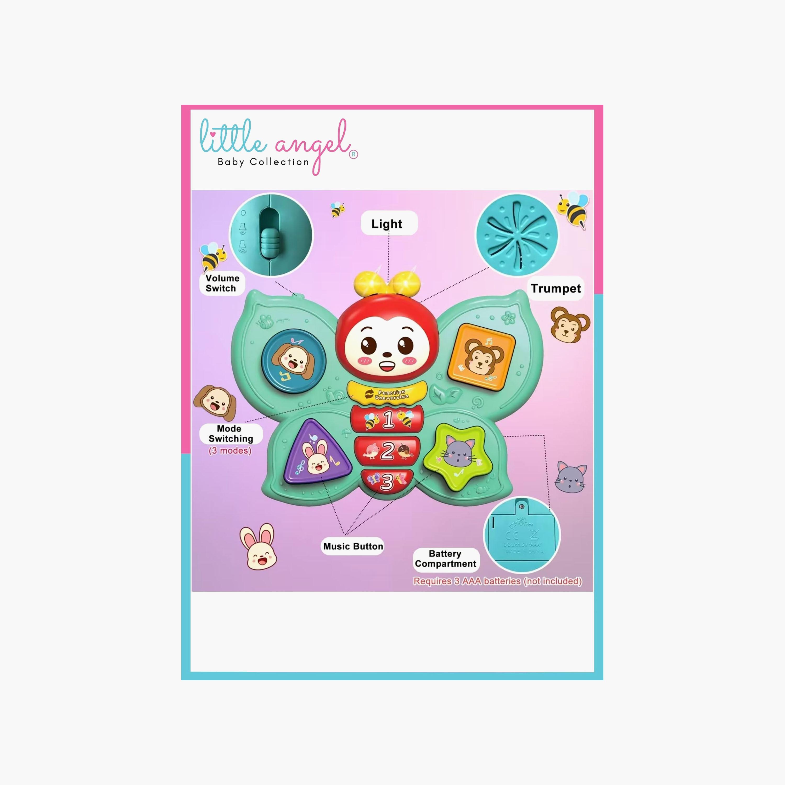 لعبة فراشة موسيقية مع إضاءة وصوت من ليتل أنجل-toys-babyandtoddlertoys-lightsandmusicaltoys-image-4