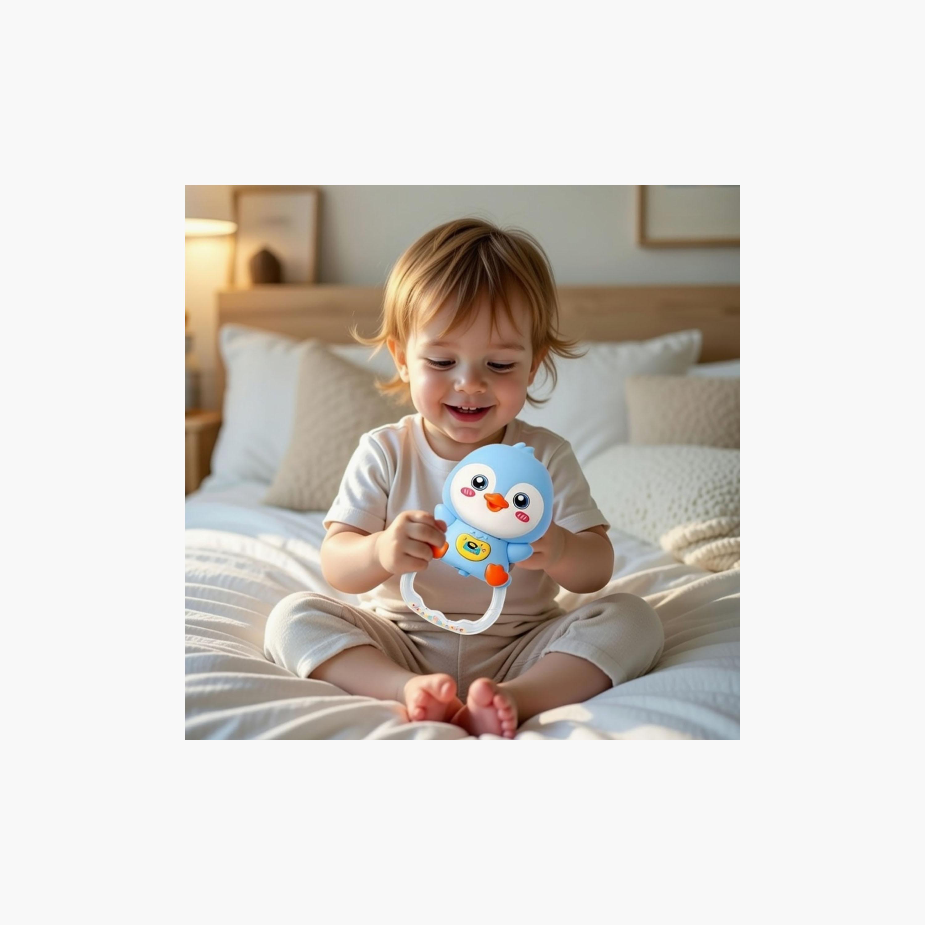 Little Angel Musical Penguin Rattle Toy-toys-babyandtoddlertoys-rattlesandteethers-image-5