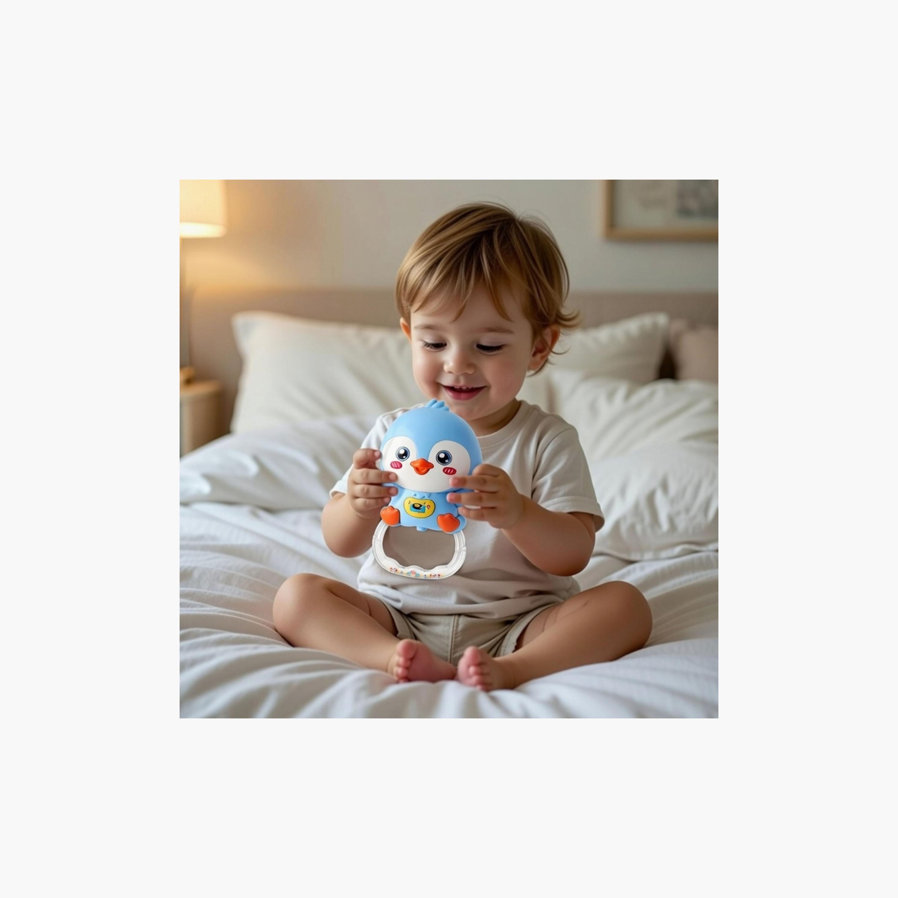 Little Angel Musical Penguin Rattle Toy-toys-babyandtoddlertoys-rattlesandteethers-image-6