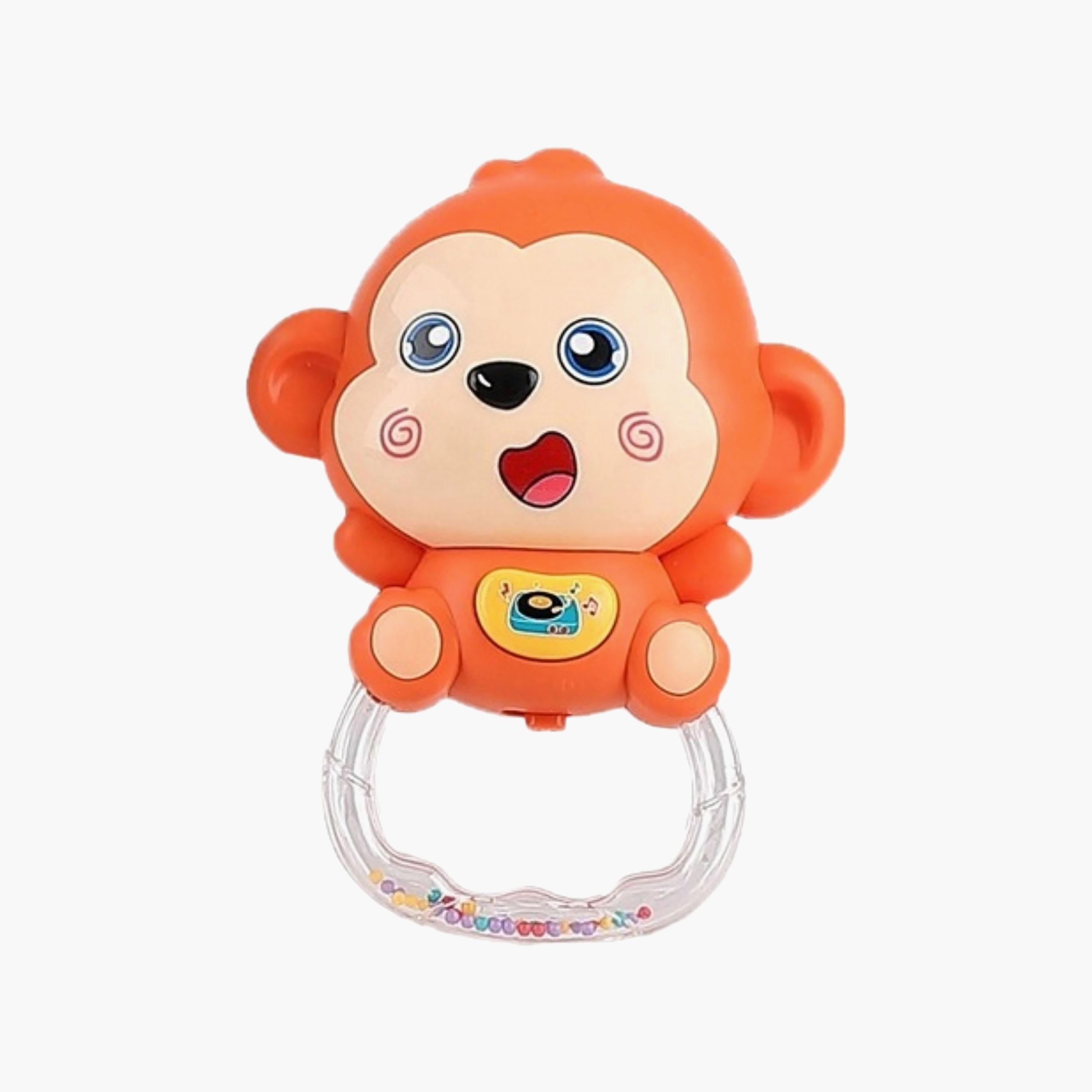Little Angel Musical Monkey Rattle Toy-toys-babyandtoddlertoys-rattlesandteethers-image-1