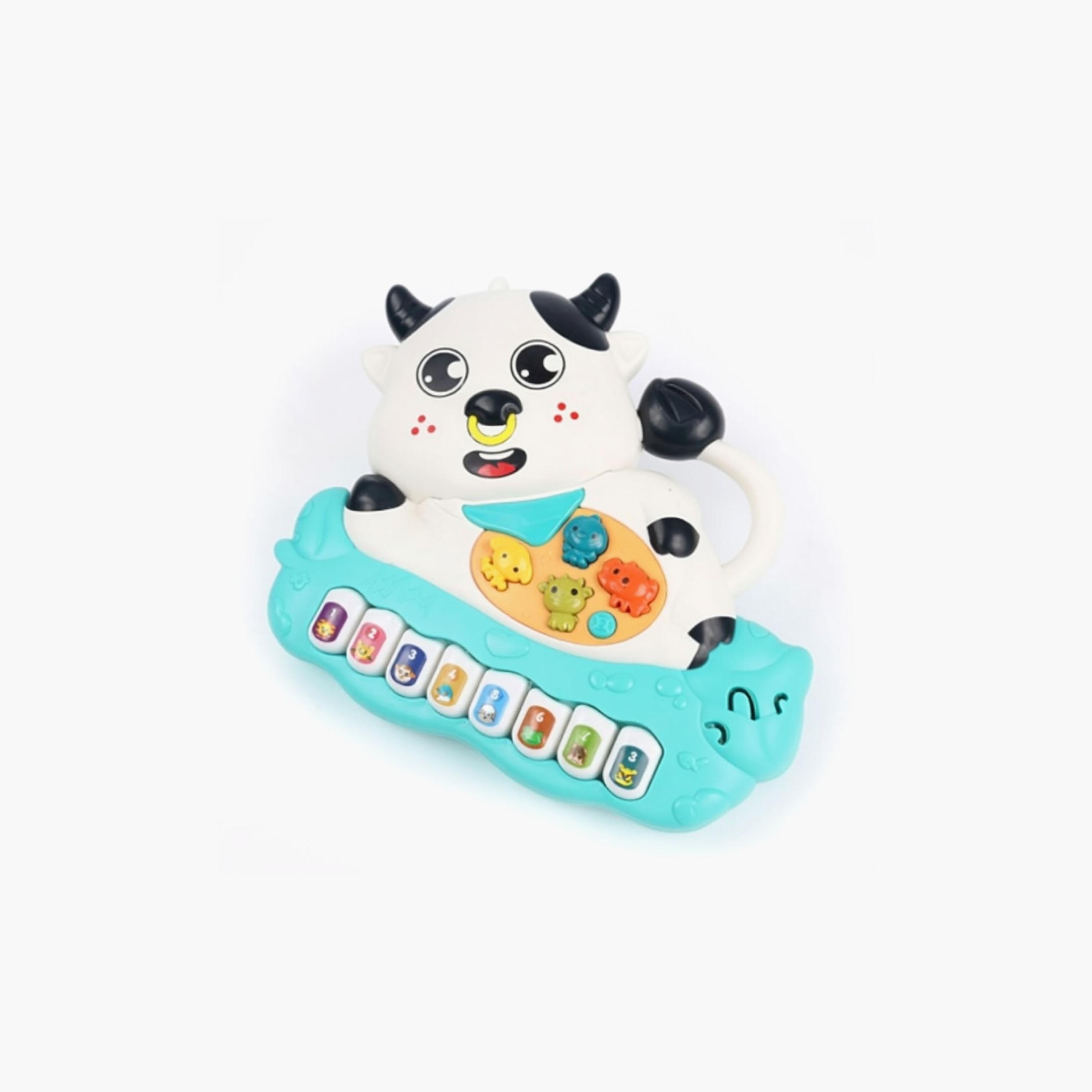 Little Angel Musical Cow Piano Toy with Light & Sound-toys-babyandtoddlertoys-lightsandmusicaltoys-image-3