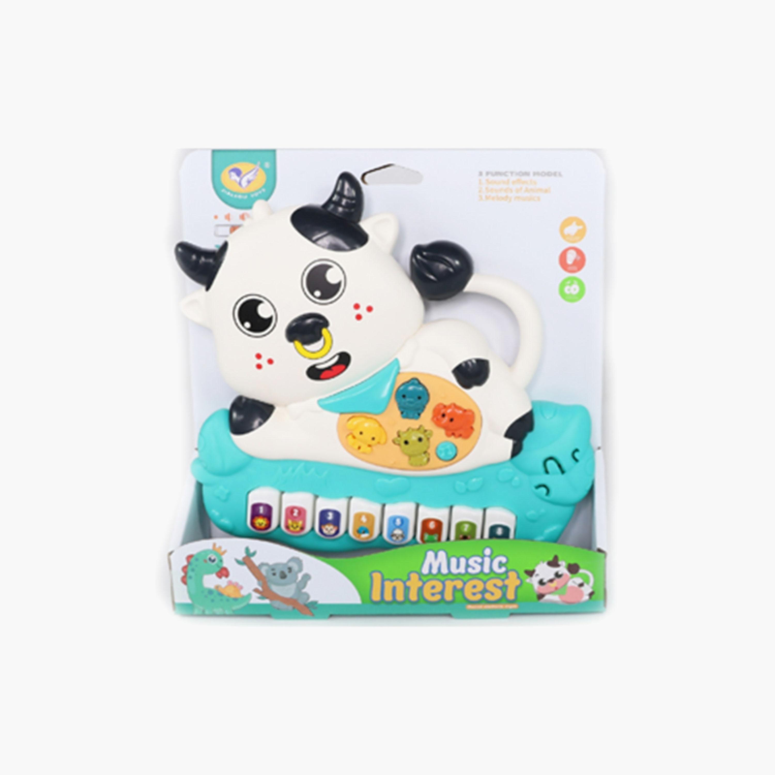 Little Angel Musical Cow Piano Toy with Light & Sound-toys-babyandtoddlertoys-lightsandmusicaltoys-image-4