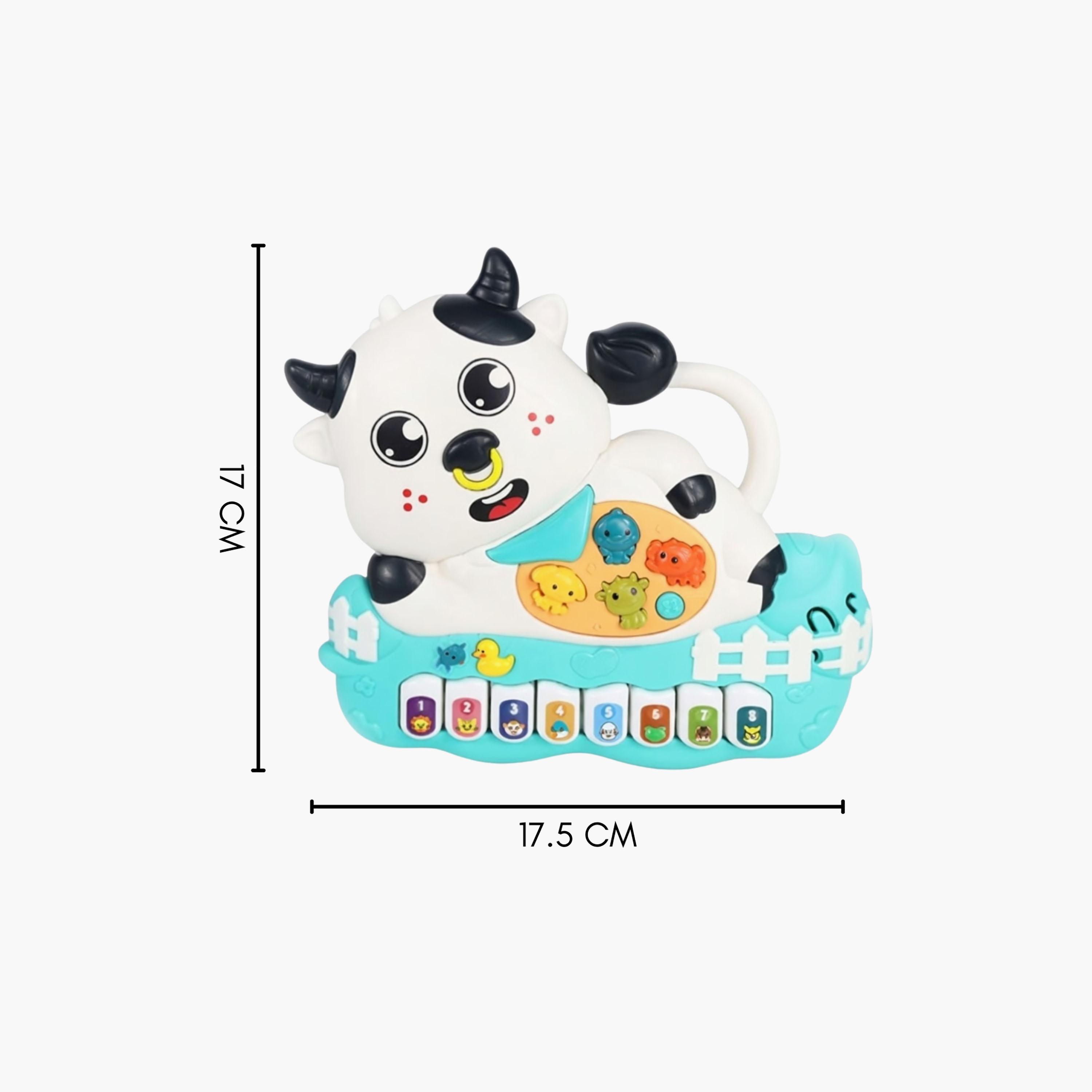 Little Angel Musical Cow Piano Toy with Light & Sound-toys-babyandtoddlertoys-lightsandmusicaltoys-image-5