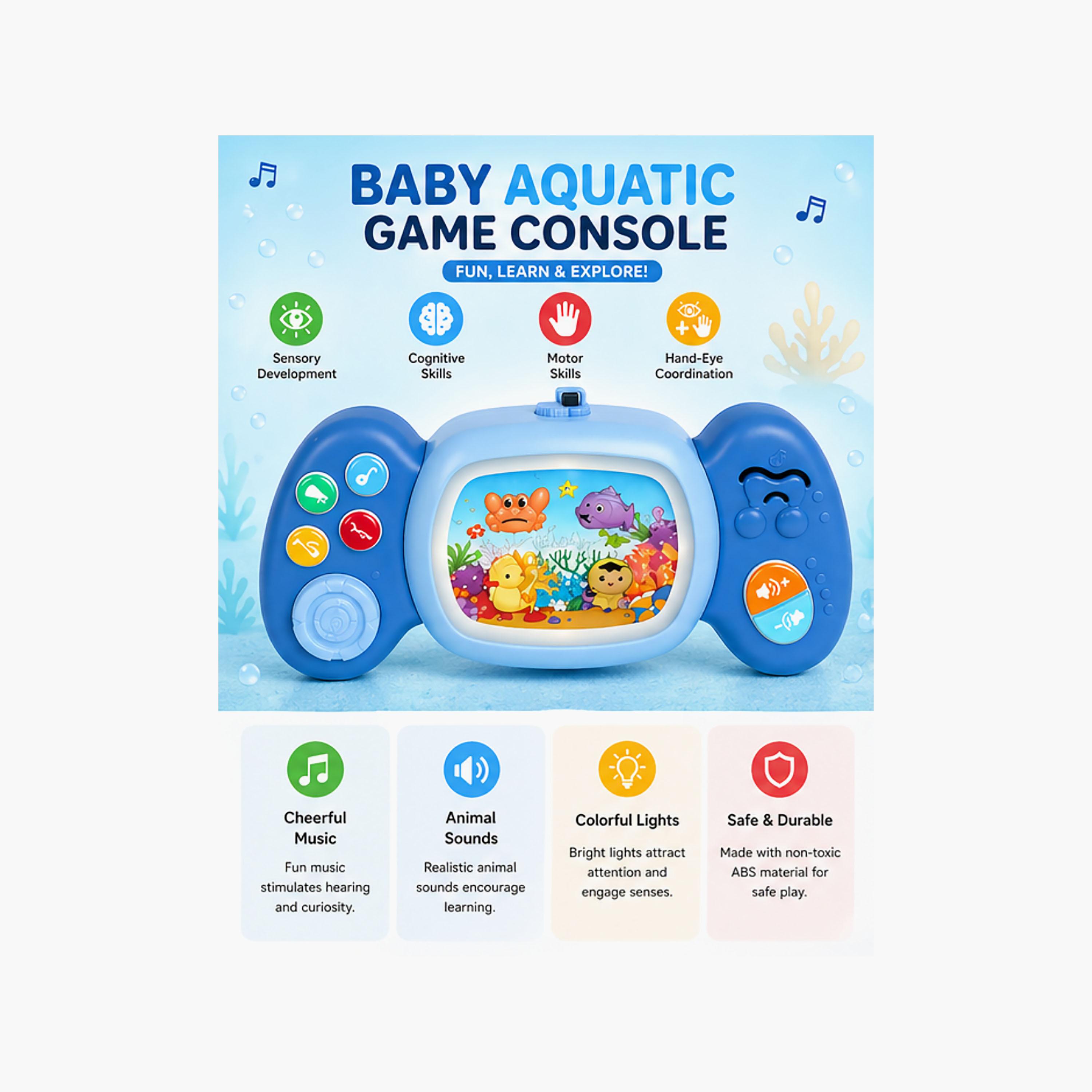 Little Angel Musical Gaming Console Toy with Light & Aquatic Animal Buttons-toys-babyandtoddlertoys-lightsandmusicaltoys-image-7
