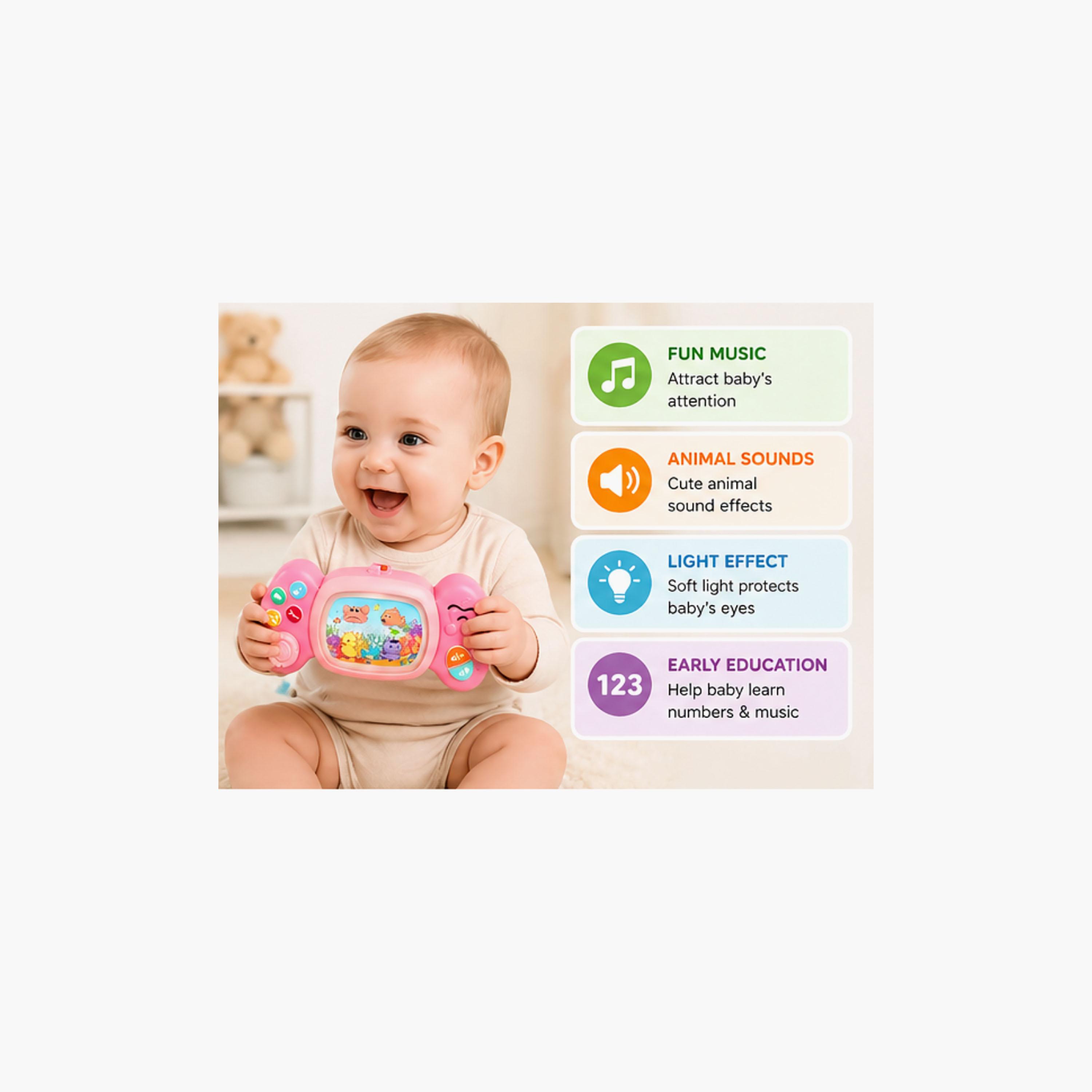 Little Angel Musical Gaming Console Toy with Light & Aquatic Animal Buttons-toys-babyandtoddlertoys-lightsandmusicaltoys-image-5