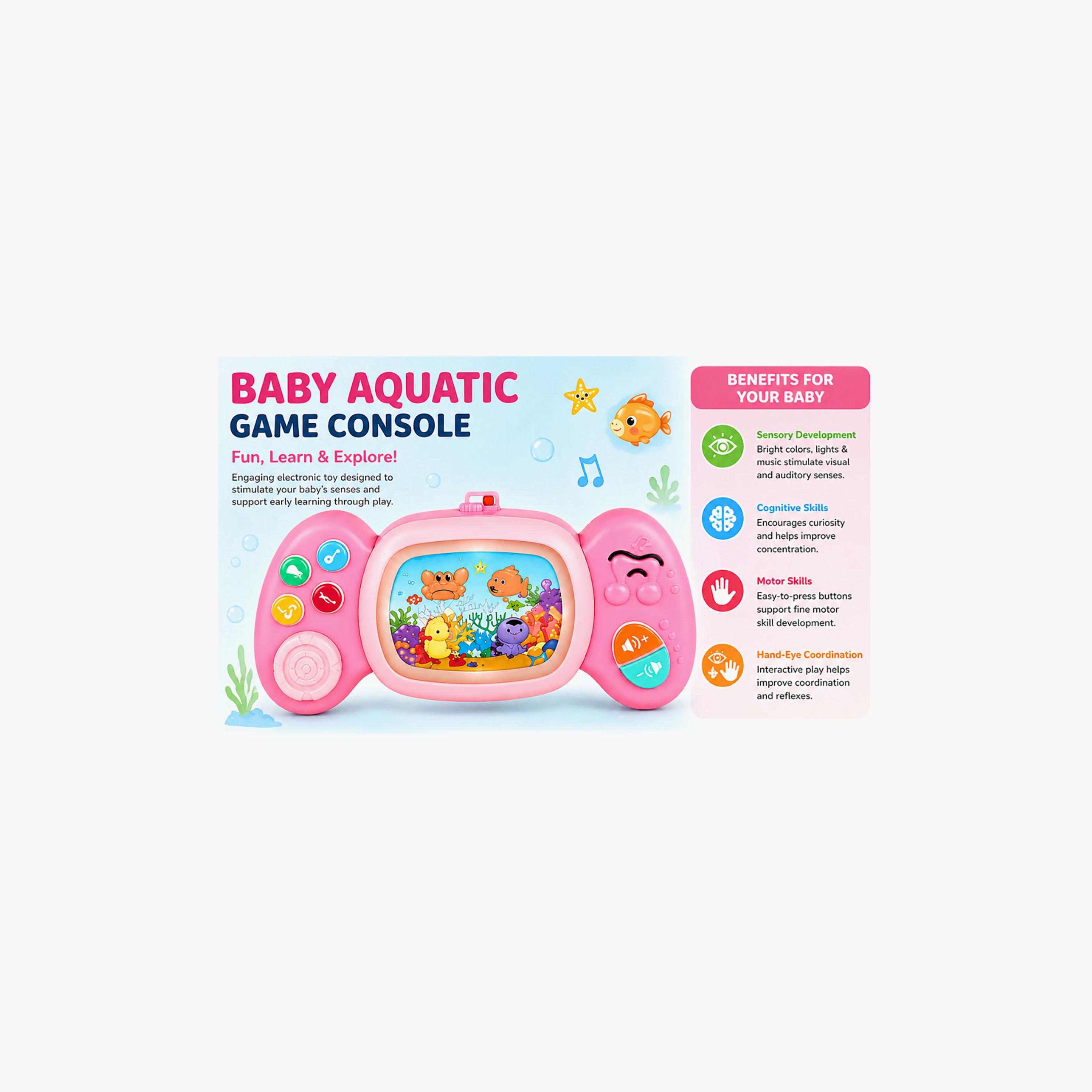 Little Angel Musical Gaming Console Toy with Light & Aquatic Animal Buttons-toys-babyandtoddlertoys-lightsandmusicaltoys-image-7