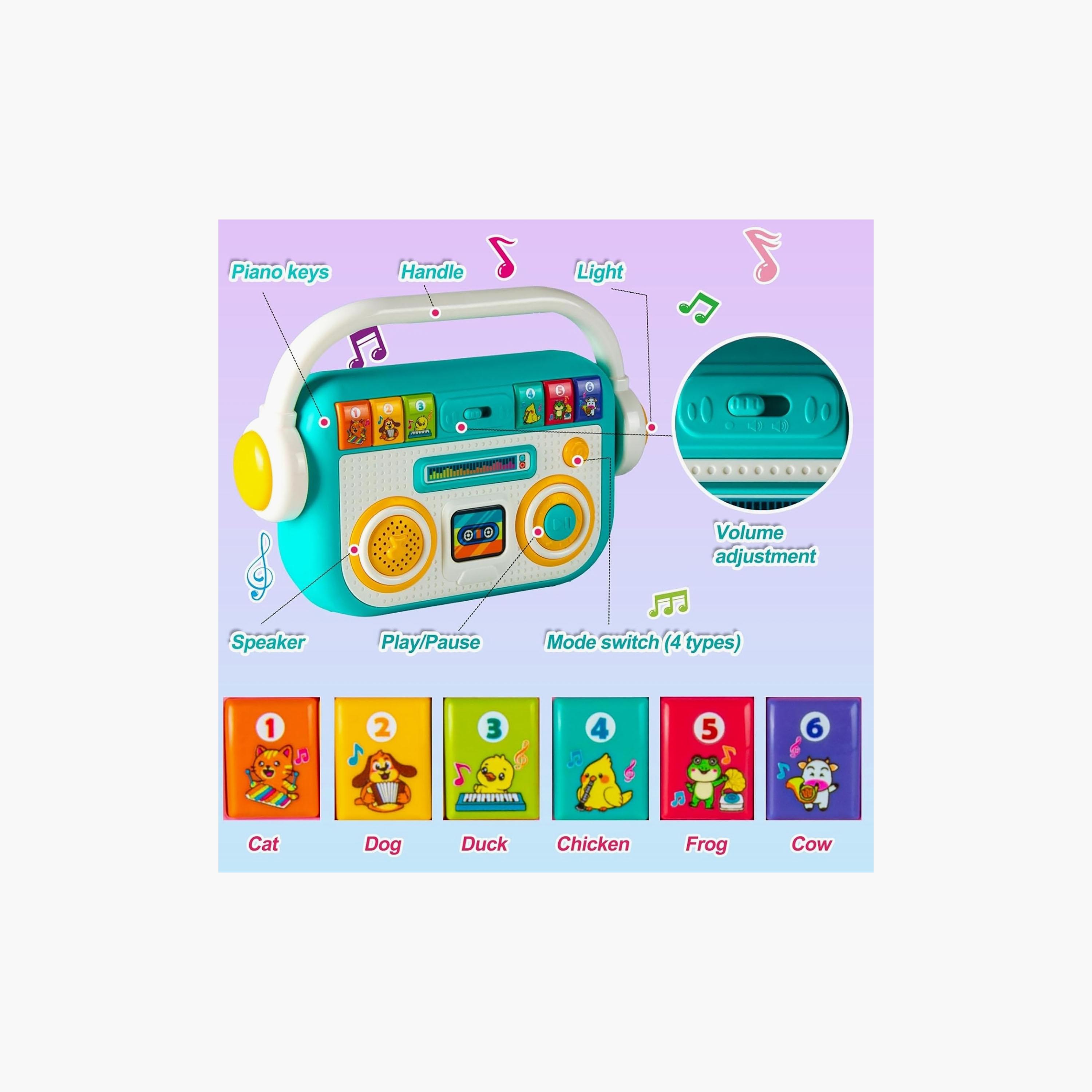 Little Angel Musical Learning Radio Toy with Light and Sound-toys-babyandtoddlertoys-lightsandmusicaltoys-image-3