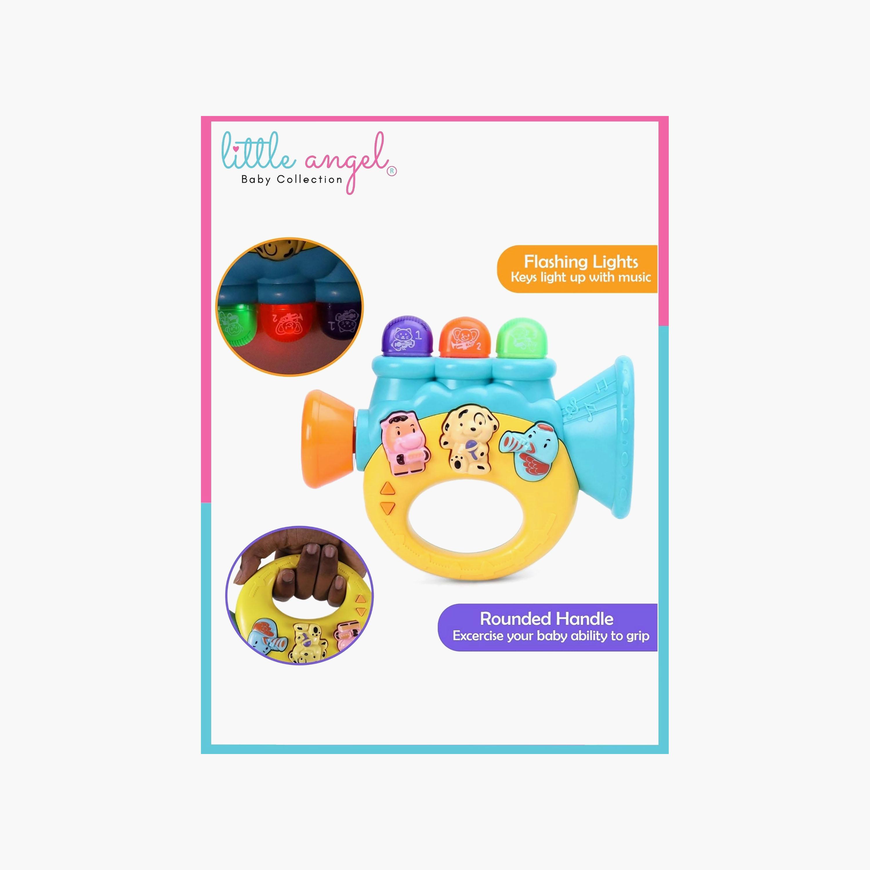 Little Angel Musical Horn Toy with Light & Sound-toys-babyandtoddlertoys-lightsandmusicaltoys-image-4