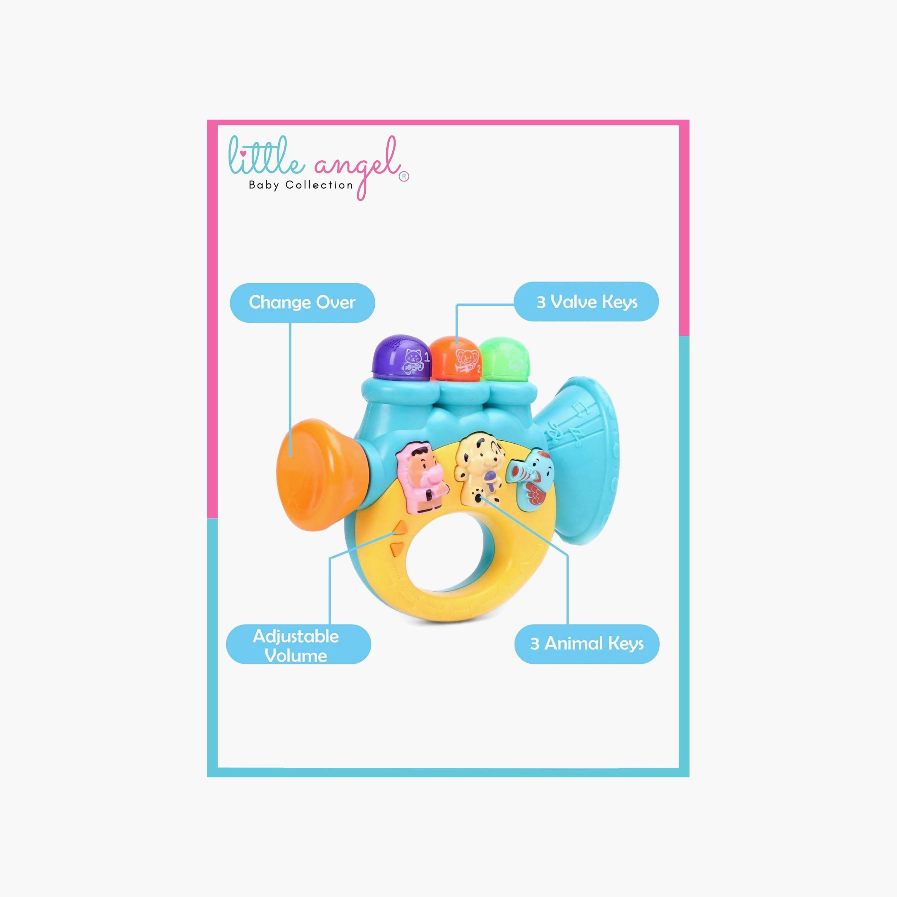 Little Angel Musical Horn Toy with Light & Sound-toys-babyandtoddlertoys-lightsandmusicaltoys-image-5