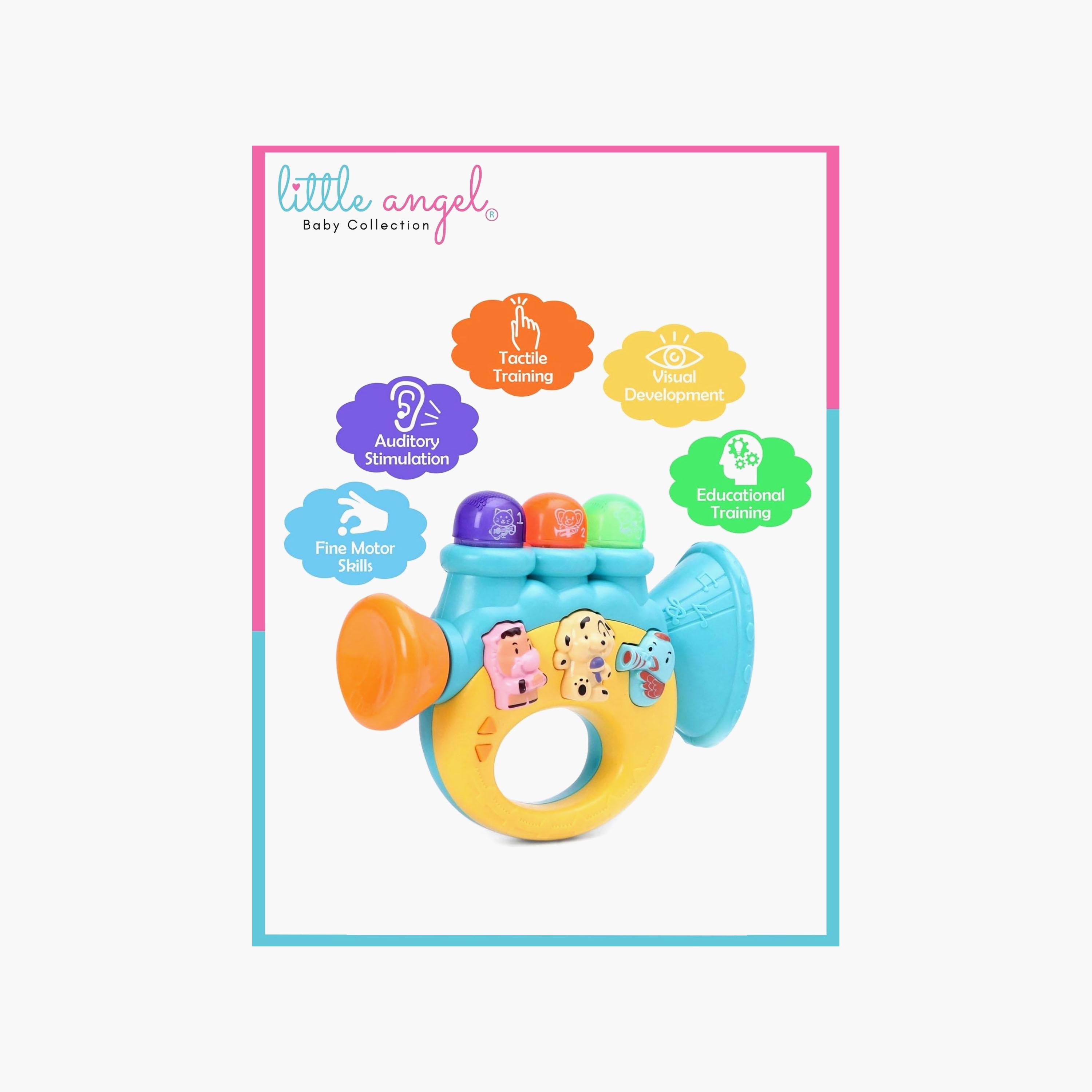 Little Angel Musical Horn Toy with Light & Sound-toys-babyandtoddlertoys-lightsandmusicaltoys-image-6
