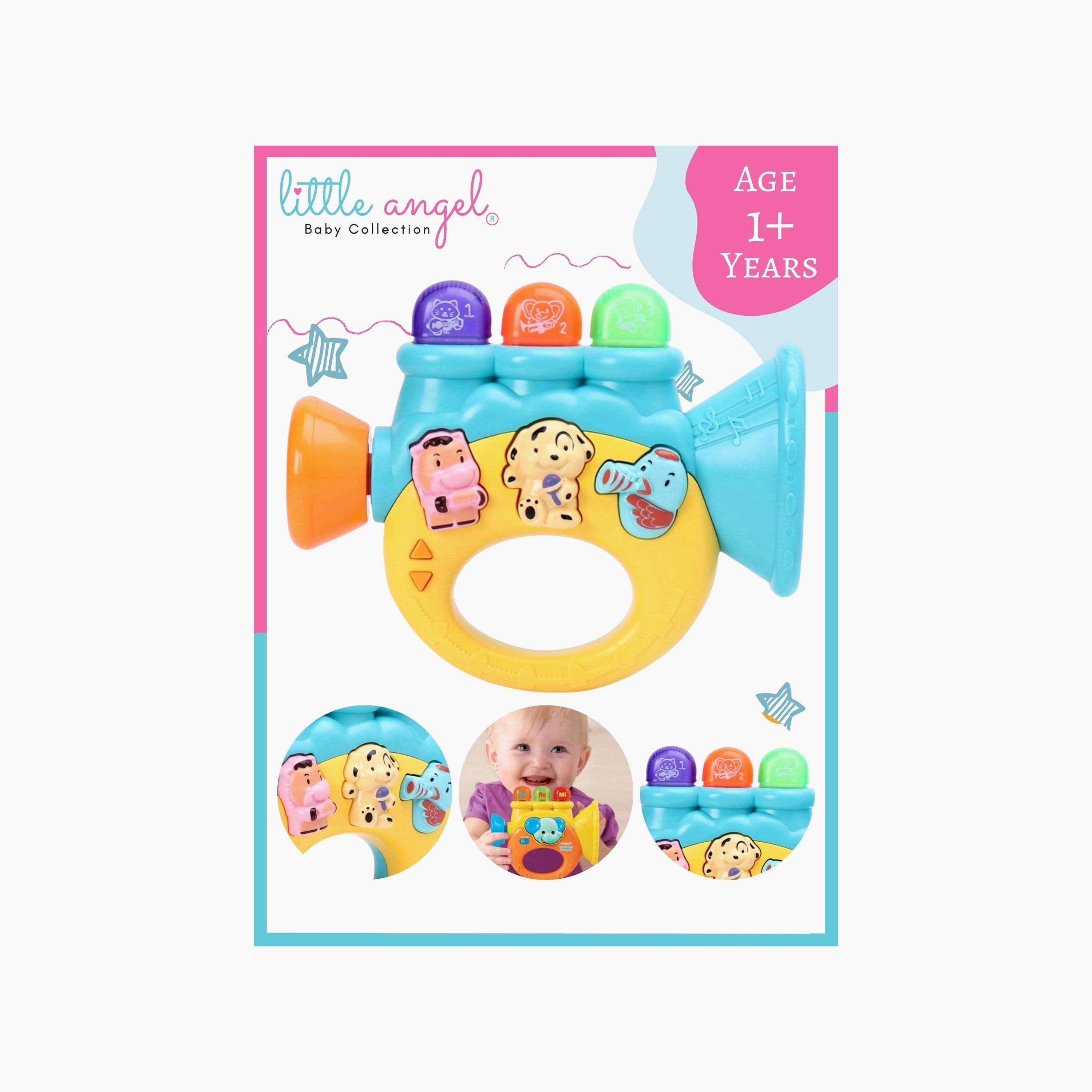 Little Angel Musical Horn Toy with Light & Sound-toys-babyandtoddlertoys-lightsandmusicaltoys-image-8