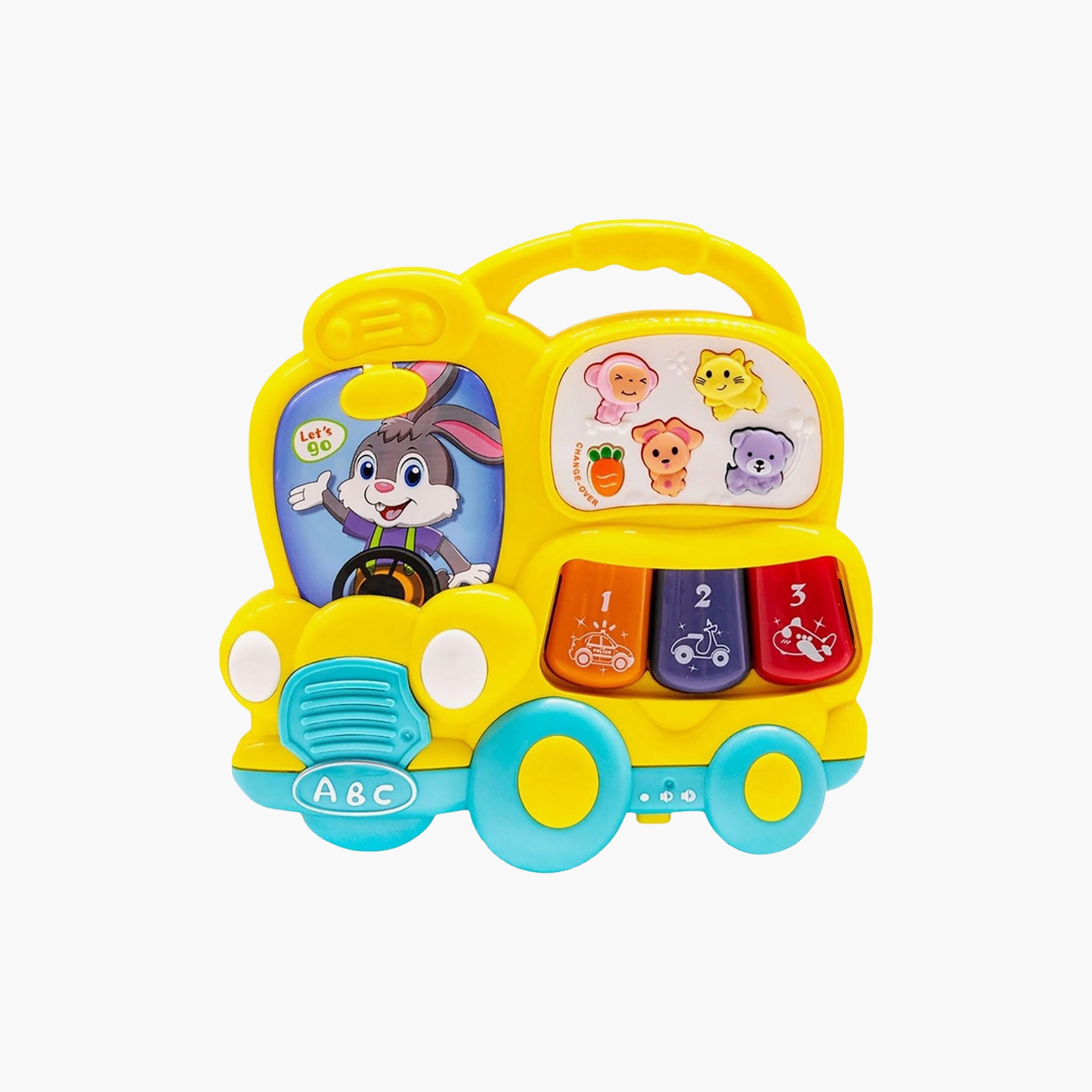 Little Angel Musical Learning Bunny Car Toy with Light & Sound-toys-babyandtoddlertoys-lightsandmusicaltoys-image-1