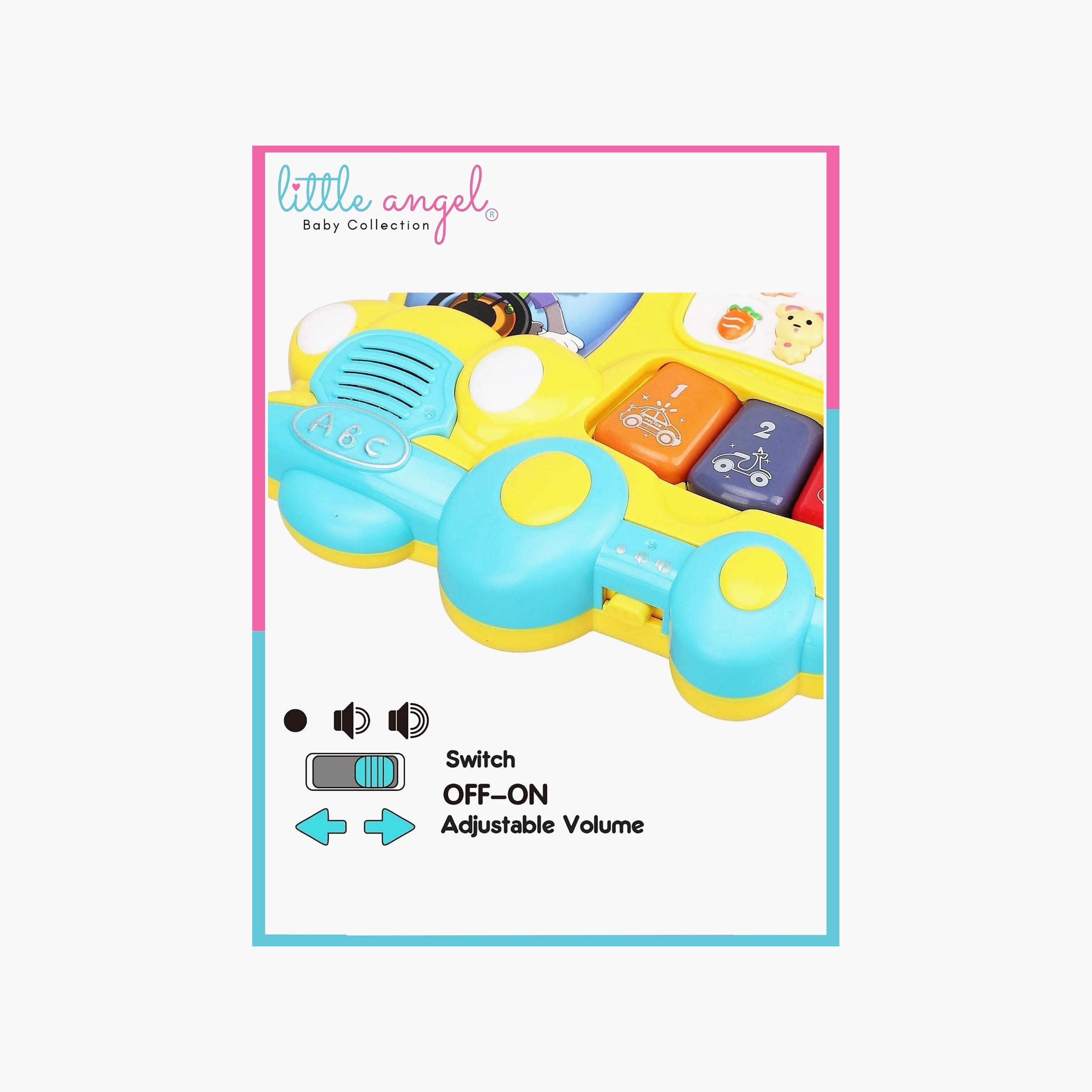 Little Angel Musical Learning Bunny Car Toy with Light & Sound-toys-babyandtoddlertoys-lightsandmusicaltoys-image-3