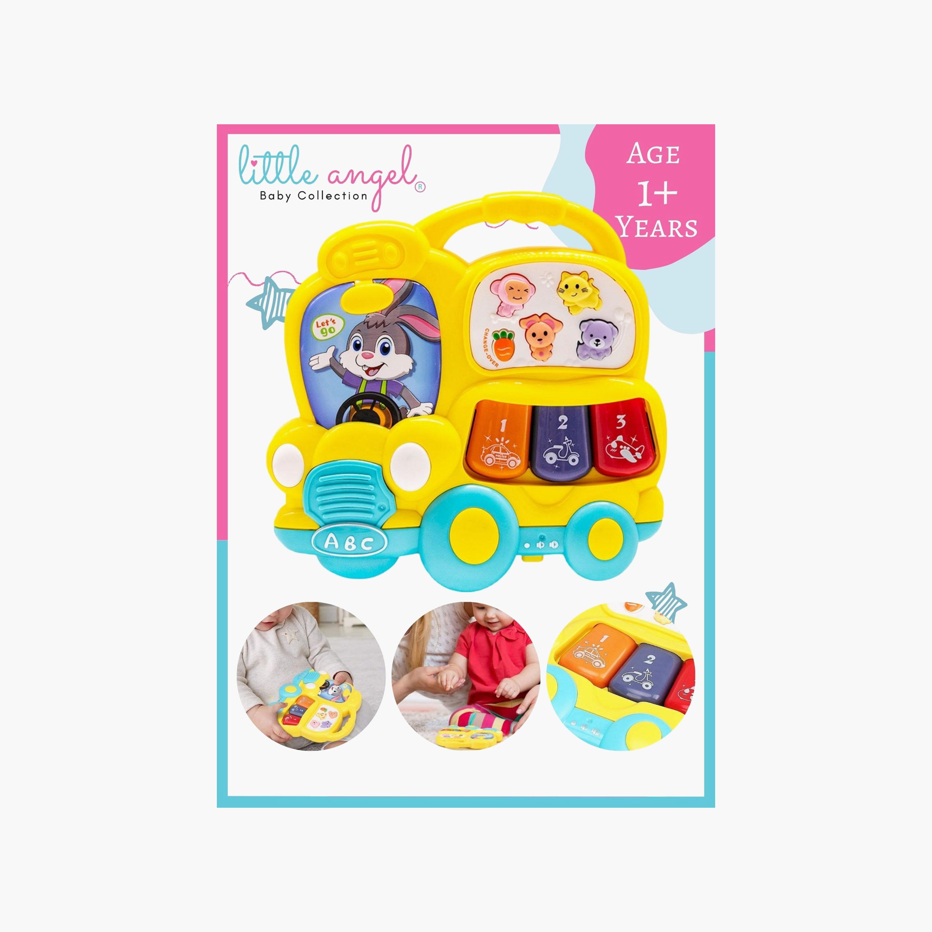 Little Angel Musical Learning Bunny Car Toy with Light & Sound-toys-babyandtoddlertoys-lightsandmusicaltoys-image-6