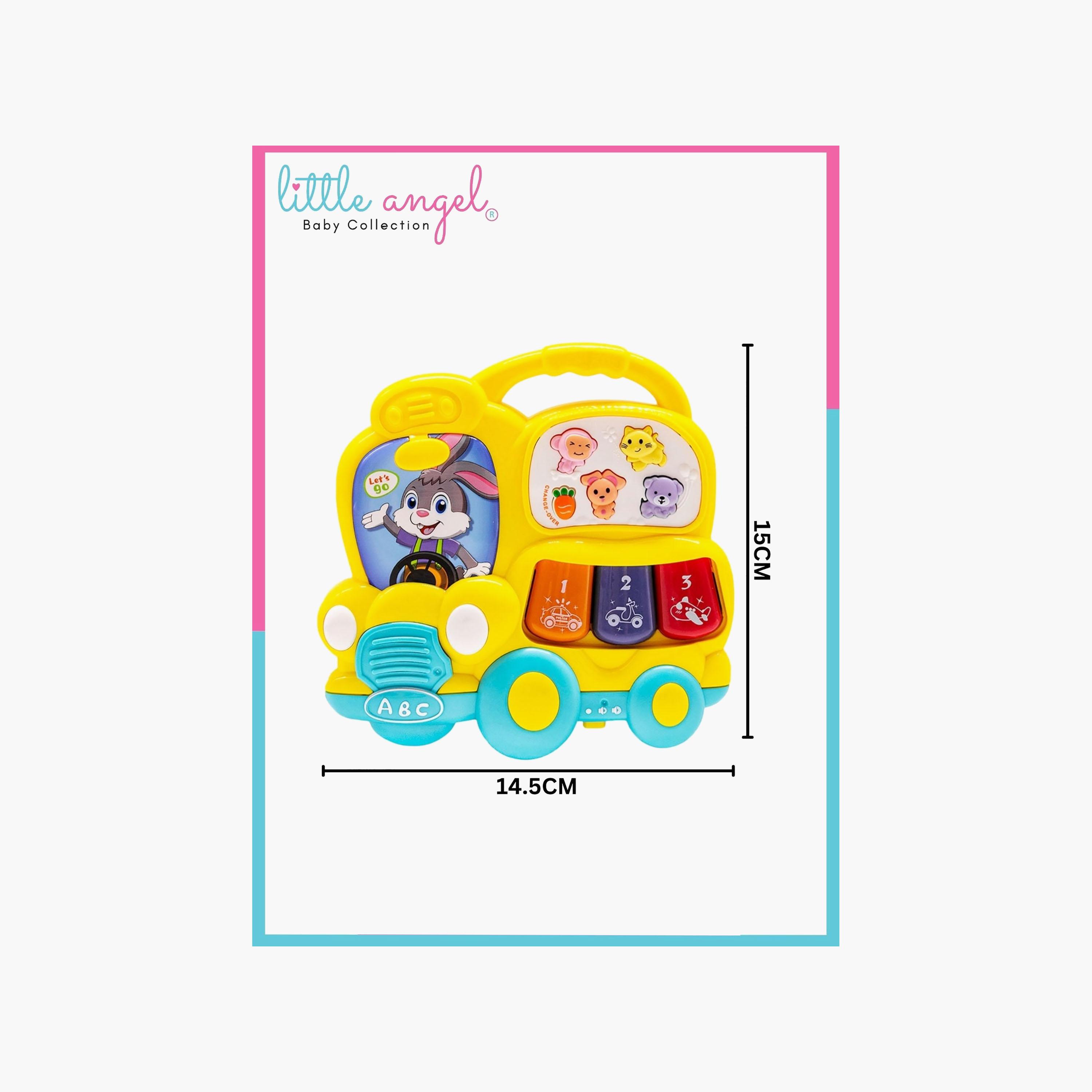 Little Angel Musical Learning Bunny Car Toy with Light & Sound-toys-babyandtoddlertoys-lightsandmusicaltoys-image-7