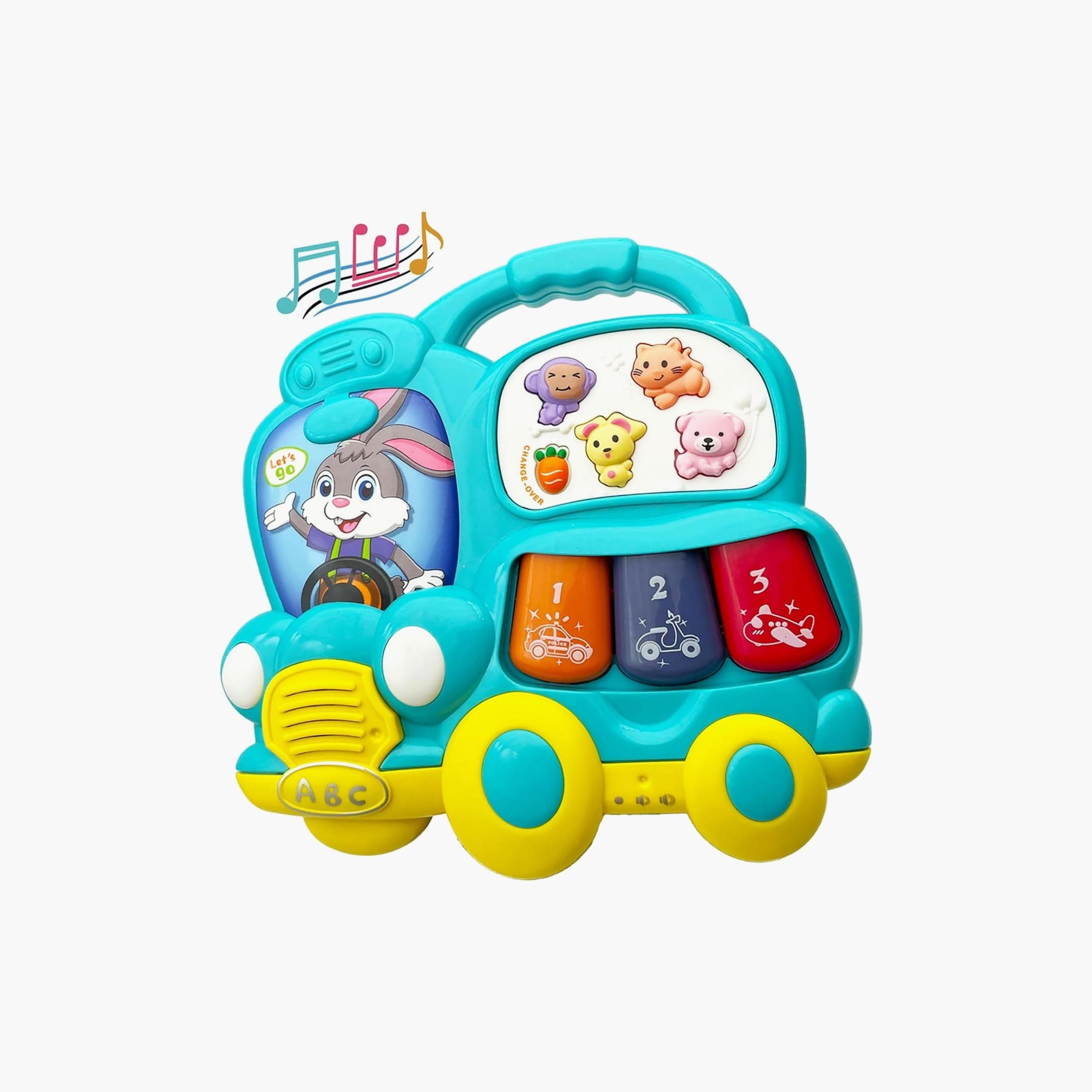 Little Angel Musical Learning Bunny Car Toy with Light & Sound-toys-babyandtoddlertoys-lightsandmusicaltoys-image-1