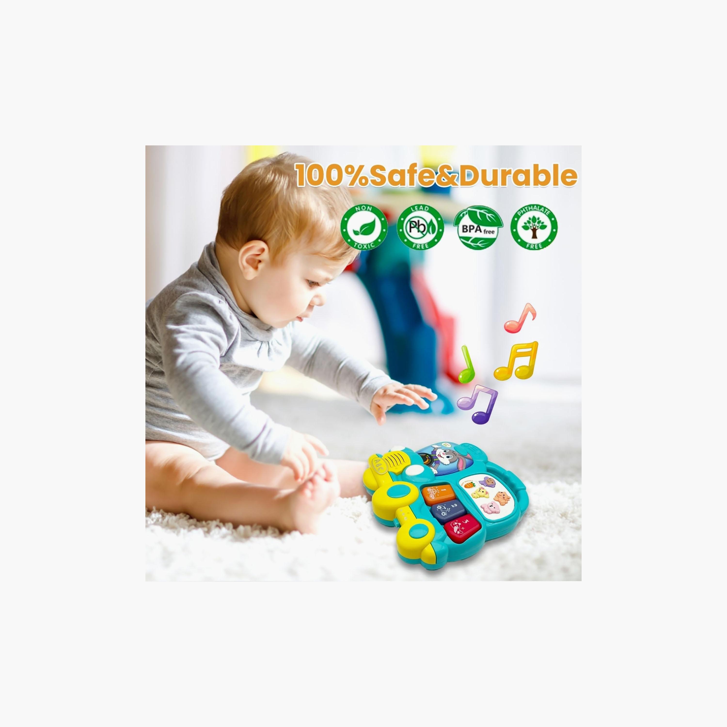 Little Angel Musical Learning Bunny Car Toy with Light & Sound-toys-babyandtoddlertoys-lightsandmusicaltoys-image-5