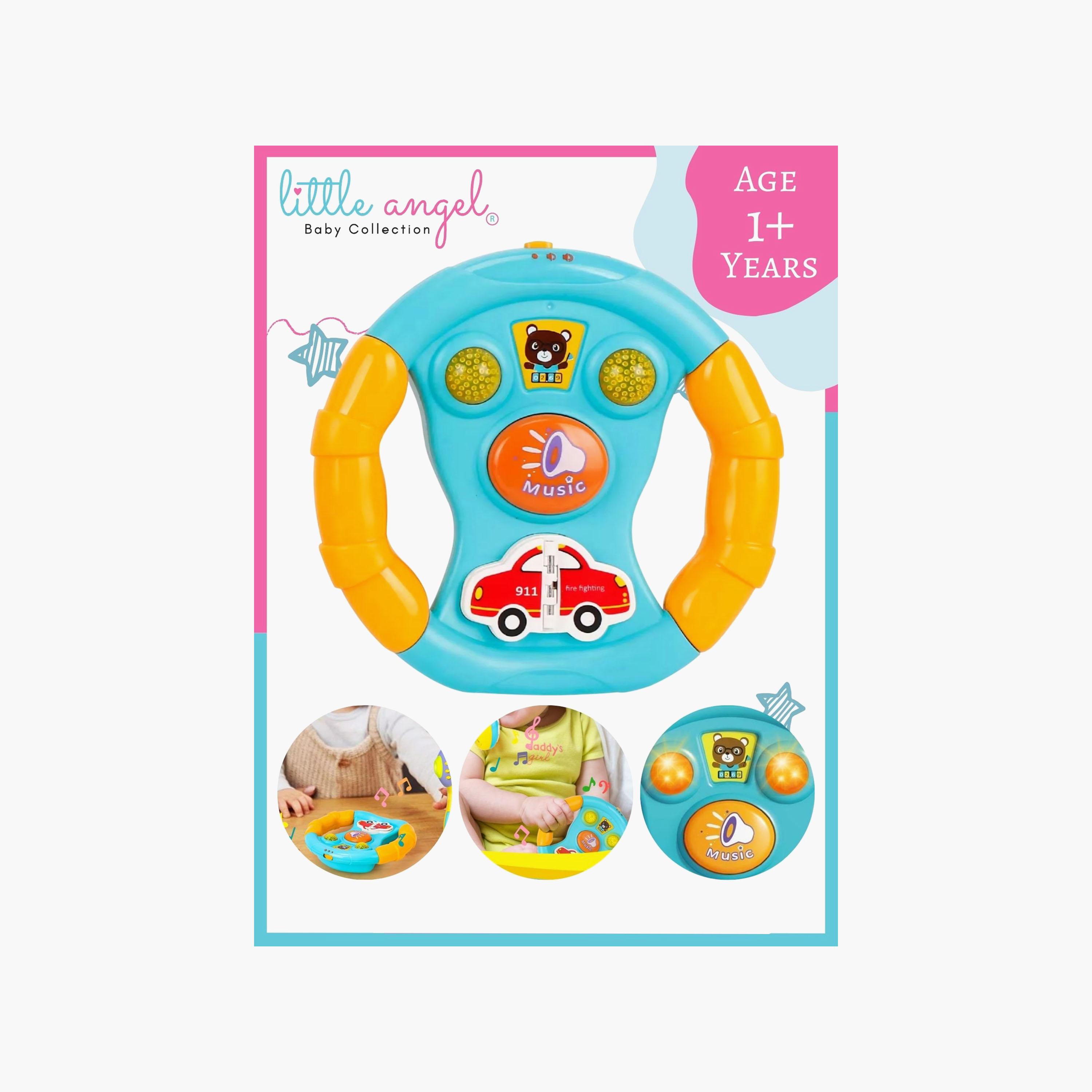 Little Angel Musical Steering Wheel Toy with Light & Sound-toys-babyandtoddlertoys-lightsandmusicaltoys-image-2