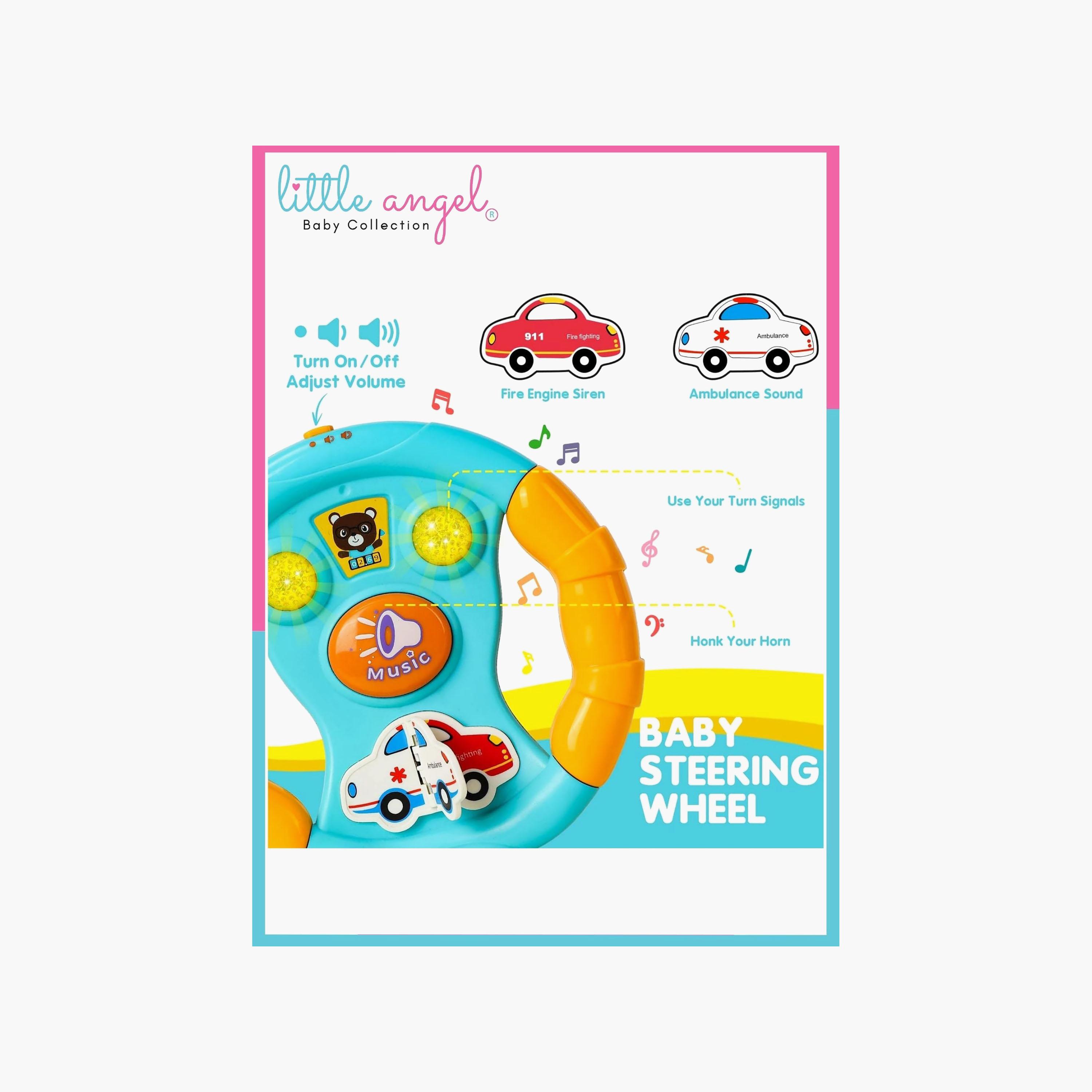 Little Angel Musical Steering Wheel Toy with Light & Sound-toys-babyandtoddlertoys-lightsandmusicaltoys-image-6