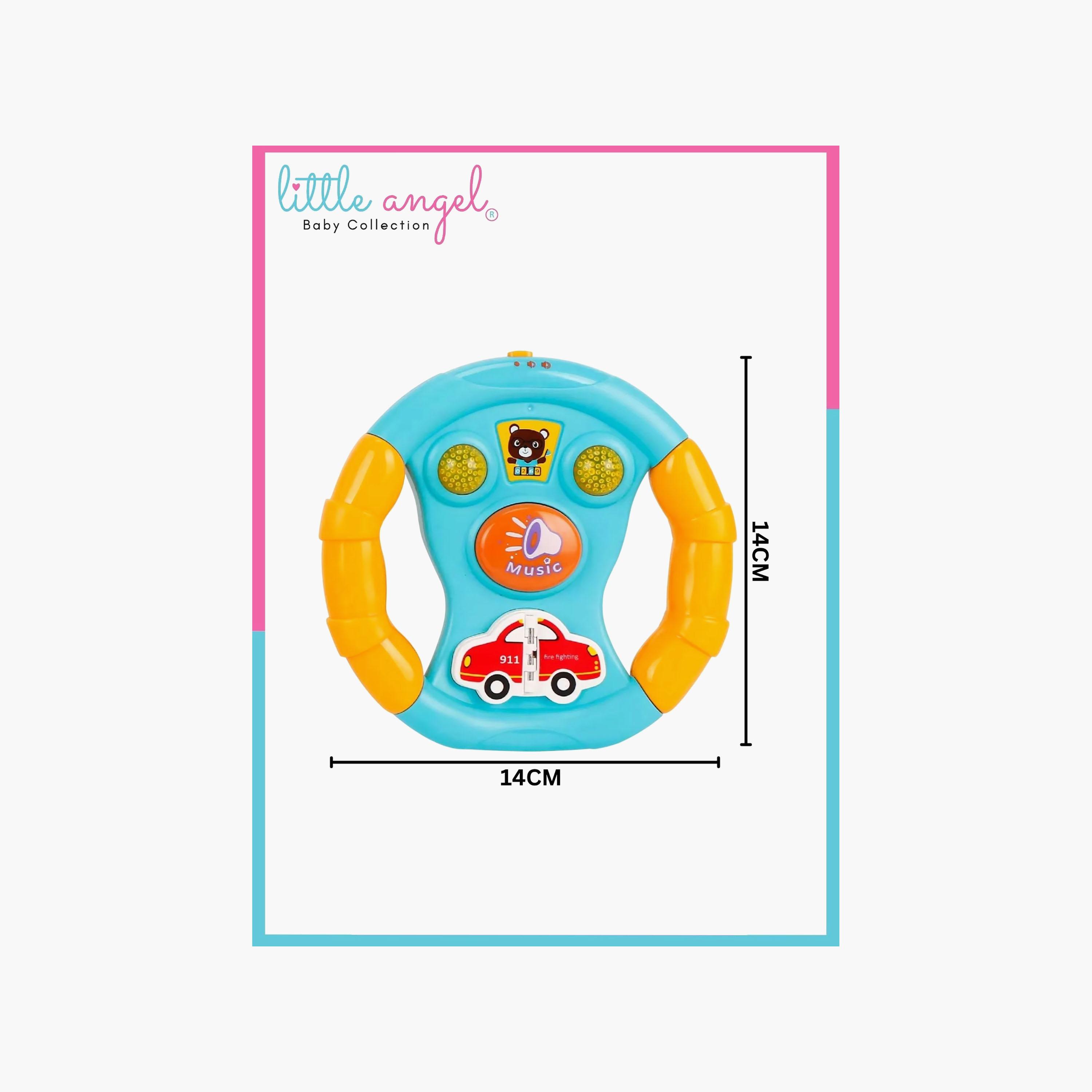 Little Angel Musical Steering Wheel Toy with Light & Sound-toys-babyandtoddlertoys-lightsandmusicaltoys-image-9