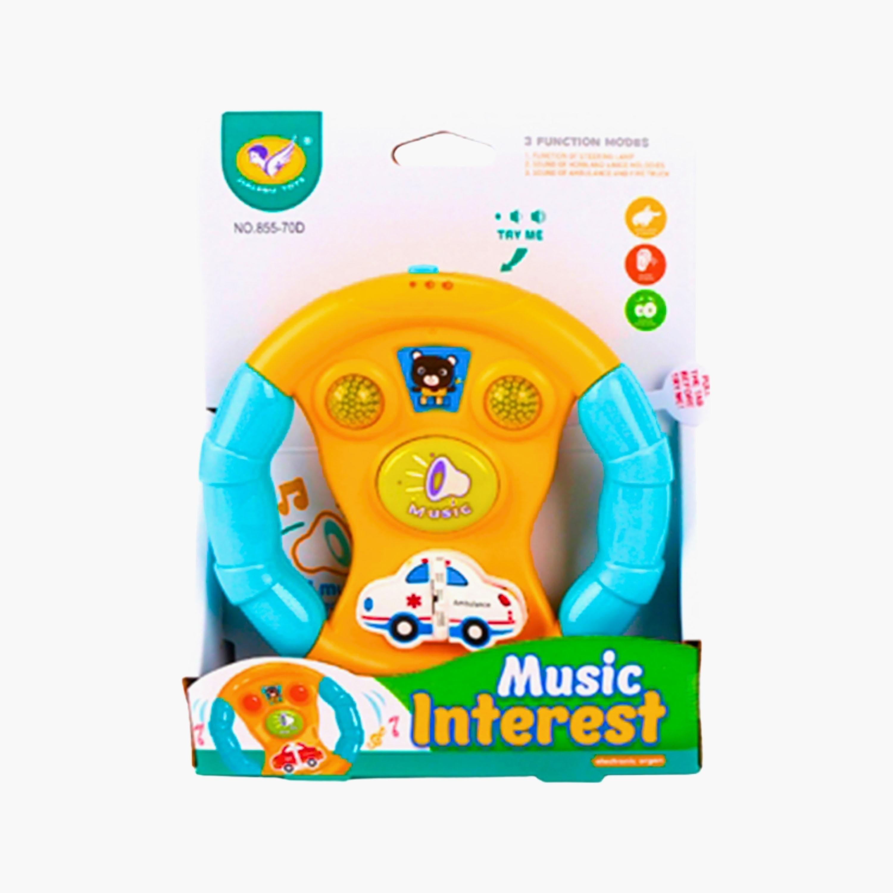 Little Angel Musical Steering Wheel Toy with Light & Sound-toys-babyandtoddlertoys-lightsandmusicaltoys-image-2