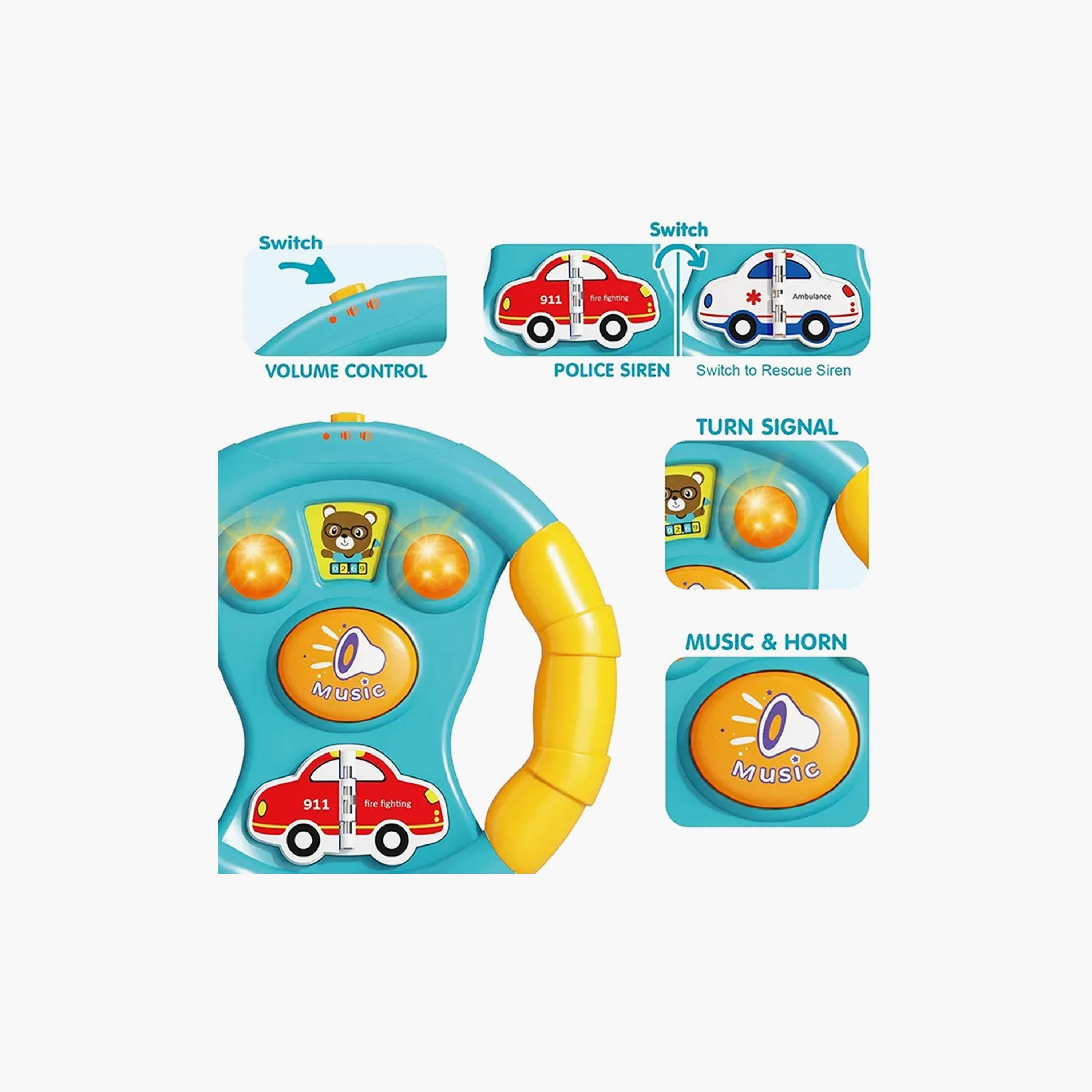 Little Angel Musical Steering Wheel Toy with Light & Sound-toys-babyandtoddlertoys-lightsandmusicaltoys-image-3
