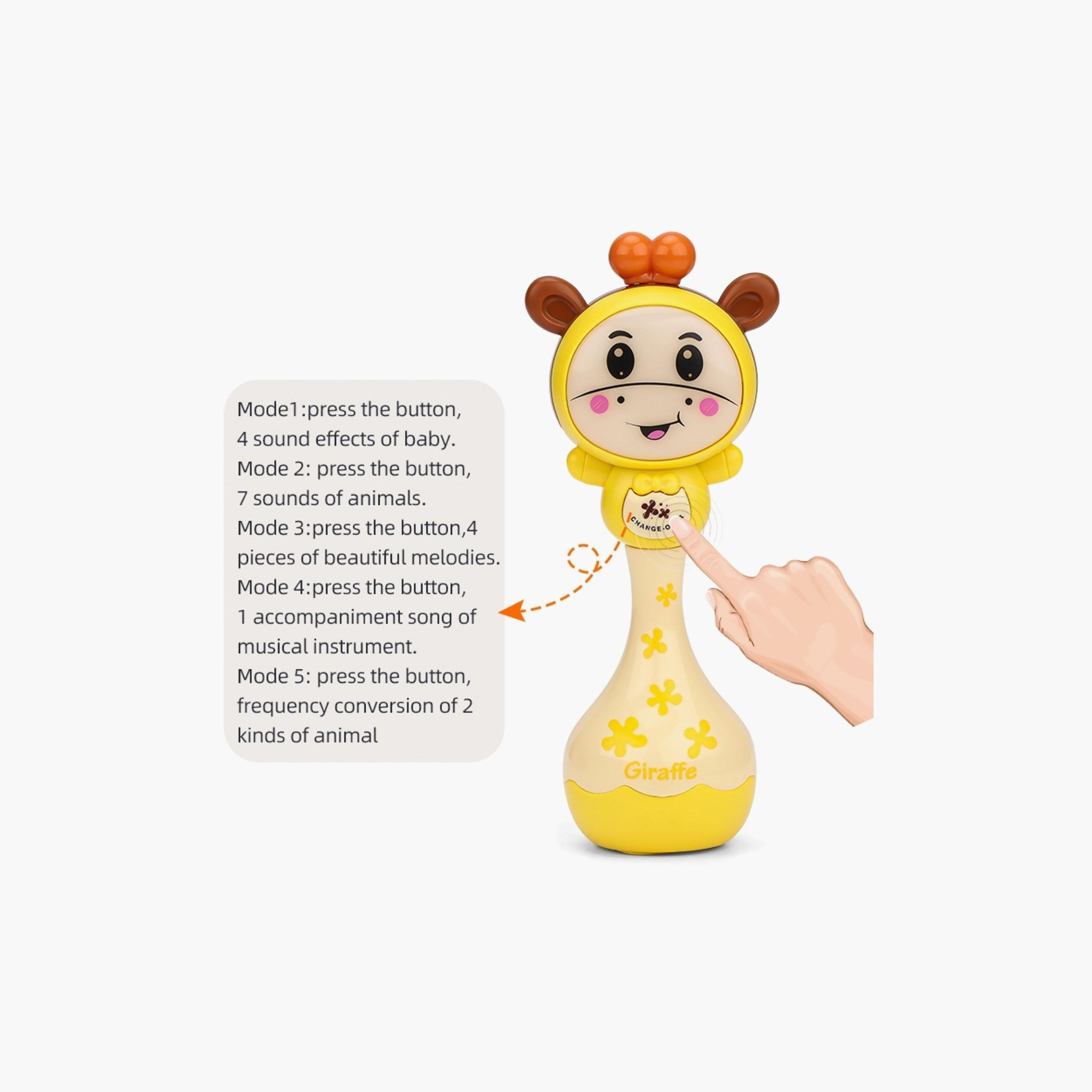 لعبة شخشيخة تفاعلية موسيقية مع إضاءة وصوت من ليتل أنجل-toys-babyandtoddlertoys-rattlesandteethers-image-2