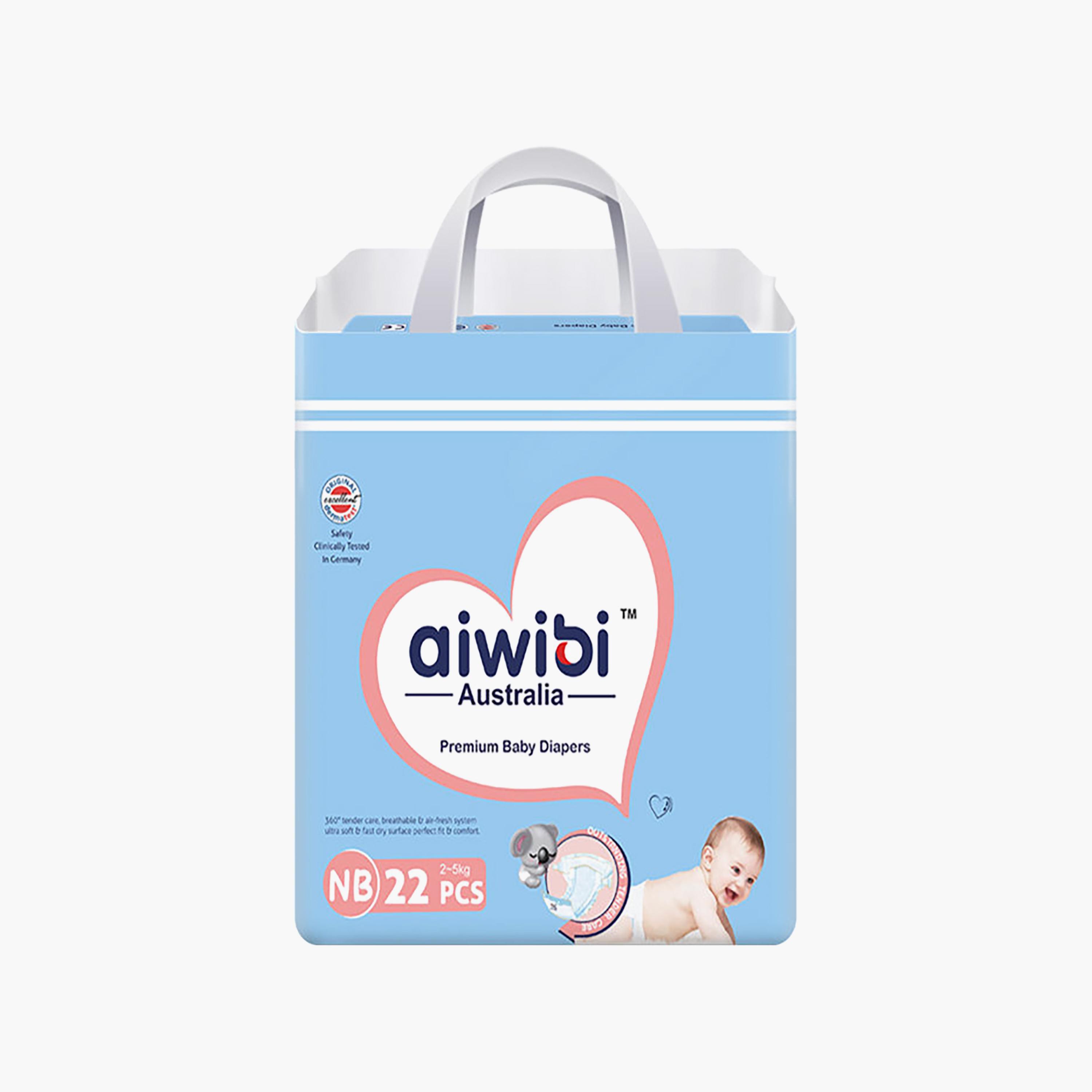 Aiwibi 22-Piece NB Premium Baby Diapers Set - Size 1-baby-diapering-diapers-image-3