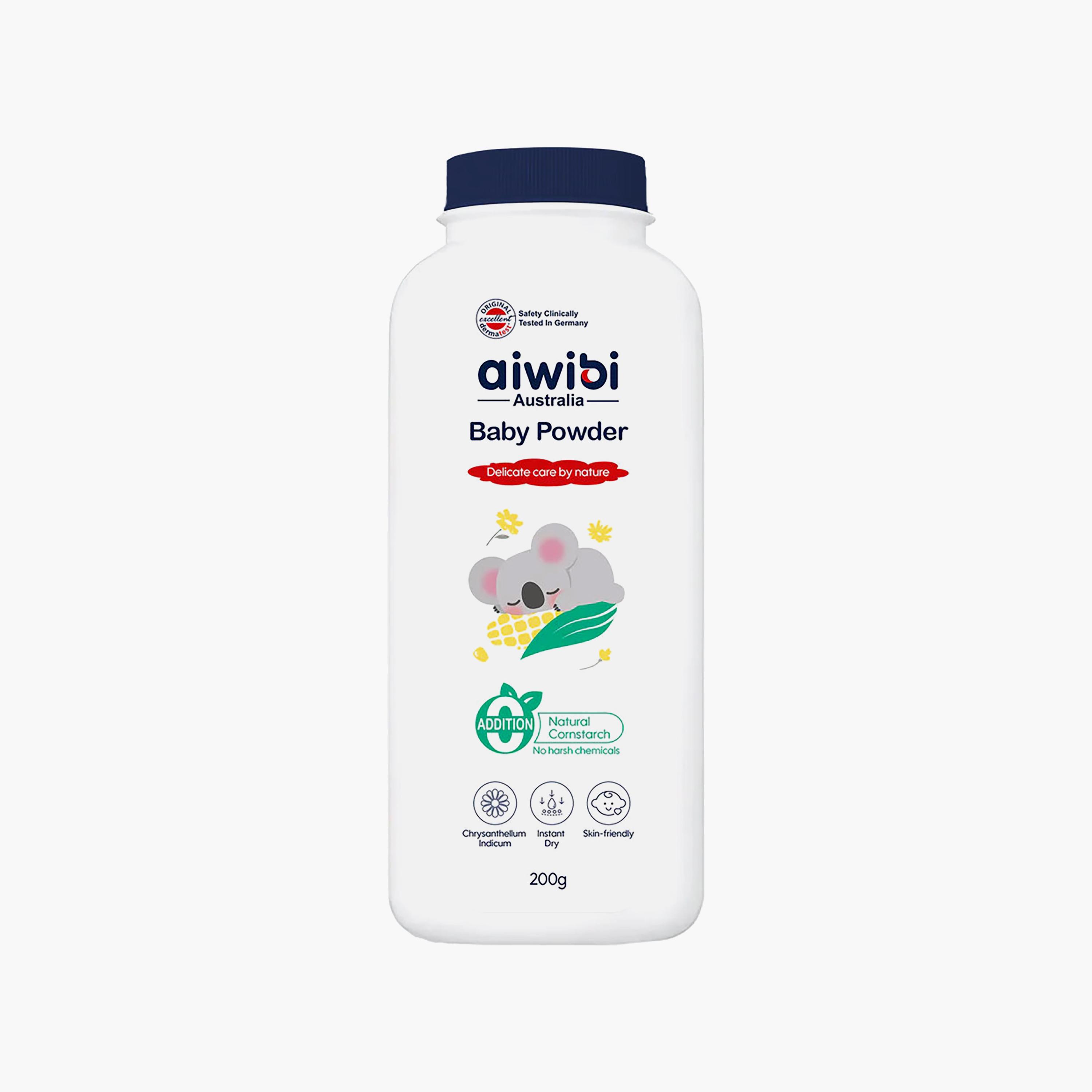 Aiwibi Triple Action Baby Powder - 200 gm-baby-bathandcare-hairbodyskincare-babypowder-image-1