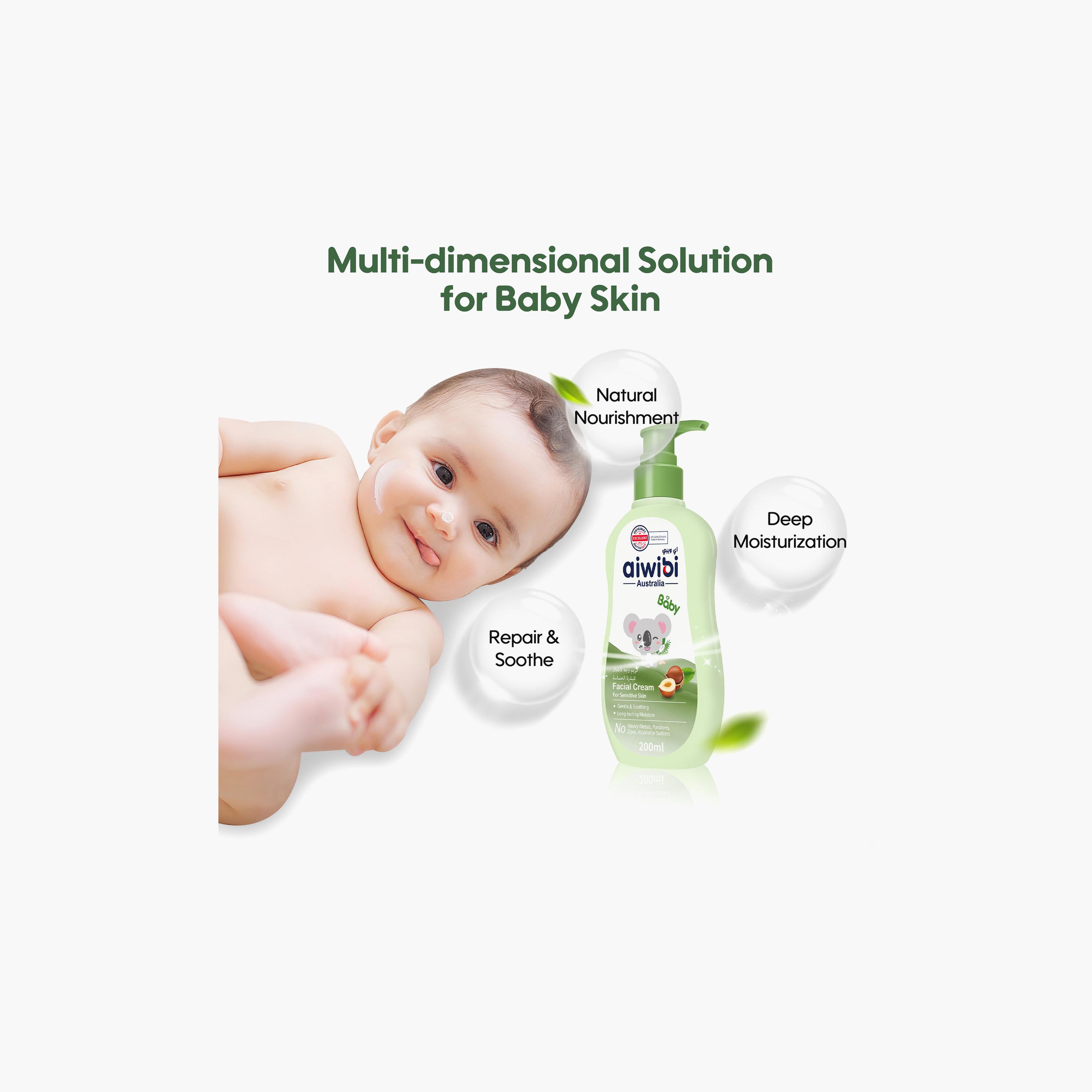 Aiwibi Baby Facial Cream for Sensitive Skin - 200 ml-baby-bathandcare-hairbodyskincare-lotionsandcreams-image-2