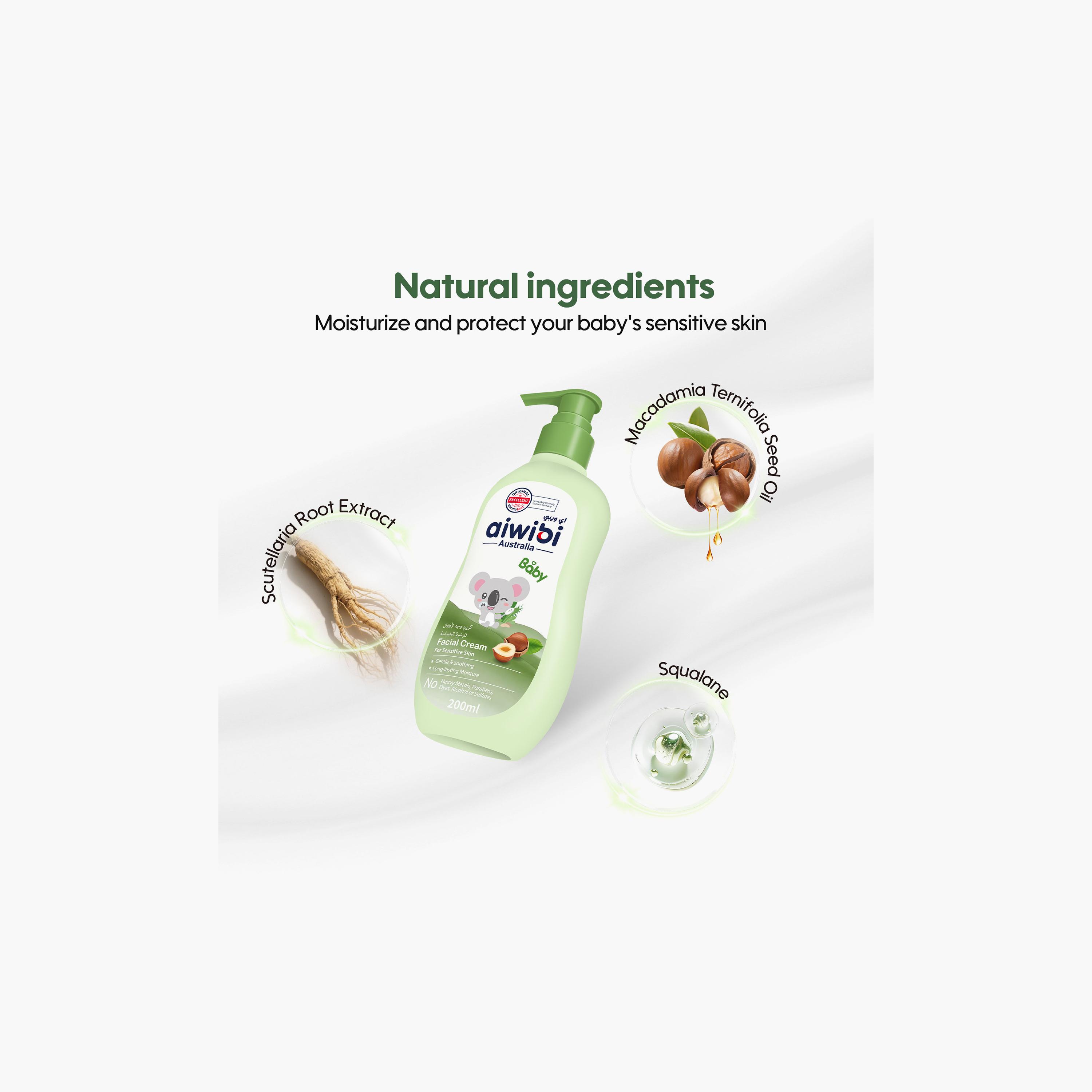 Aiwibi Baby Facial Cream for Sensitive Skin - 200 ml-baby-bathandcare-hairbodyskincare-lotionsandcreams-image-3