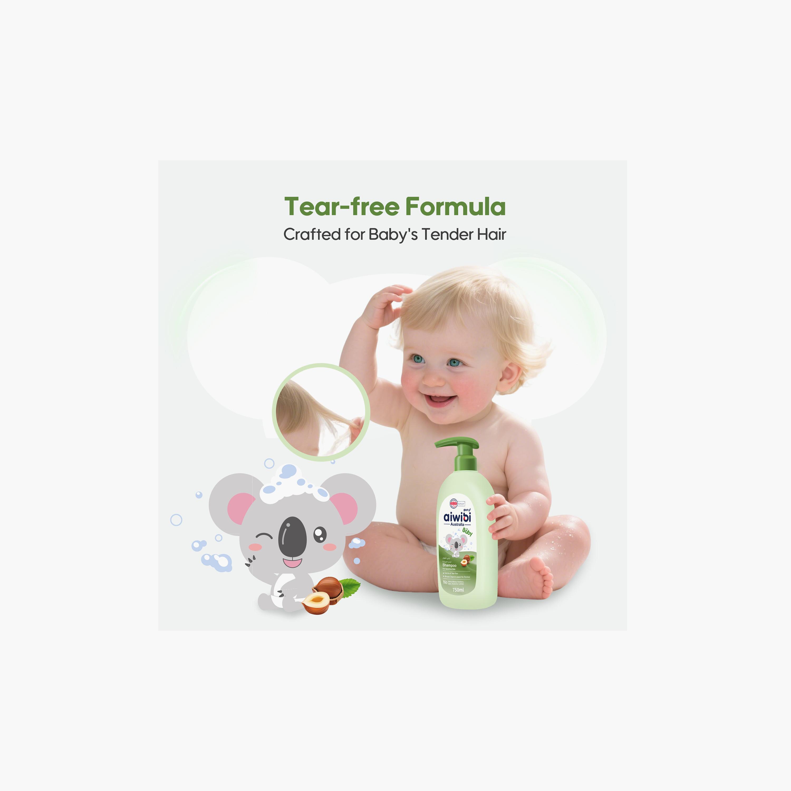 Aiwibi Baby Shampoo for Sensitive Skin - 750 ml-baby-bathandcare-hairbodyskincare-shampooandconditioner-image-3