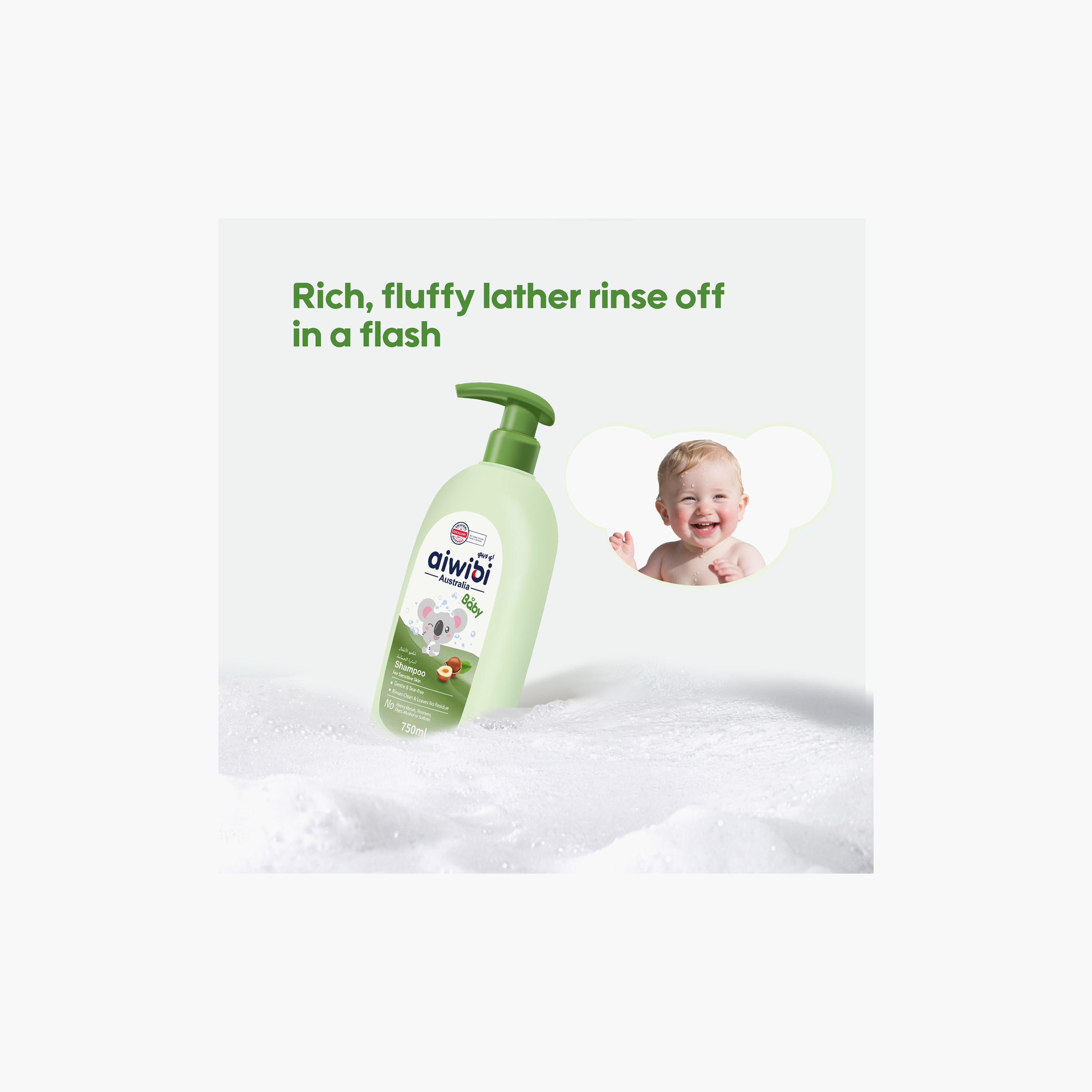 Aiwibi Baby Shampoo for Sensitive Skin - 750 ml-baby-bathandcare-hairbodyskincare-shampooandconditioner-image-4