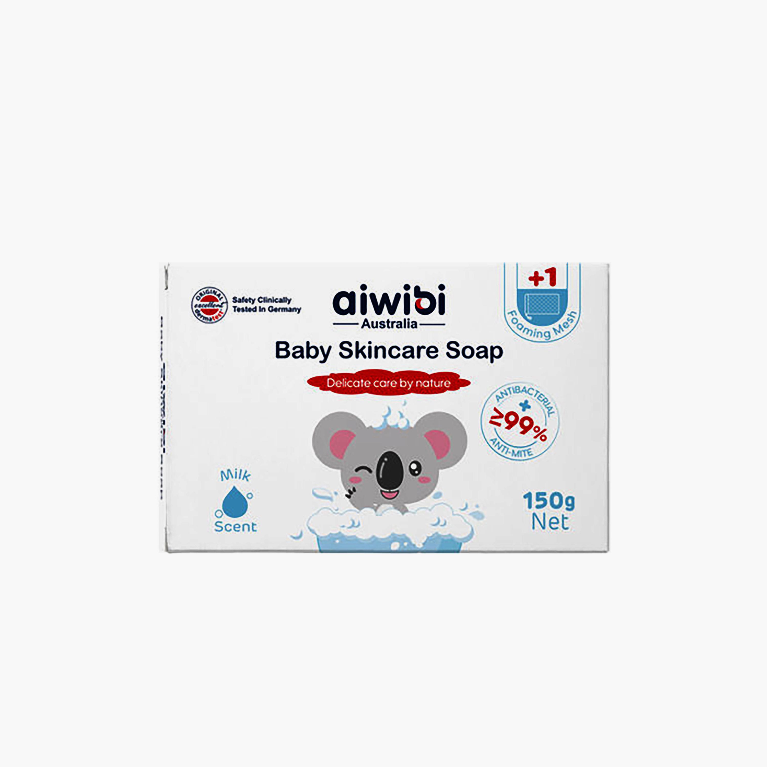 صابون العناية ببشرة الأطفال برائحة الحليب من آيويبي - 150 جم-baby-bathandcare-hairbodyskincare-bodywashandsoaps-image-1