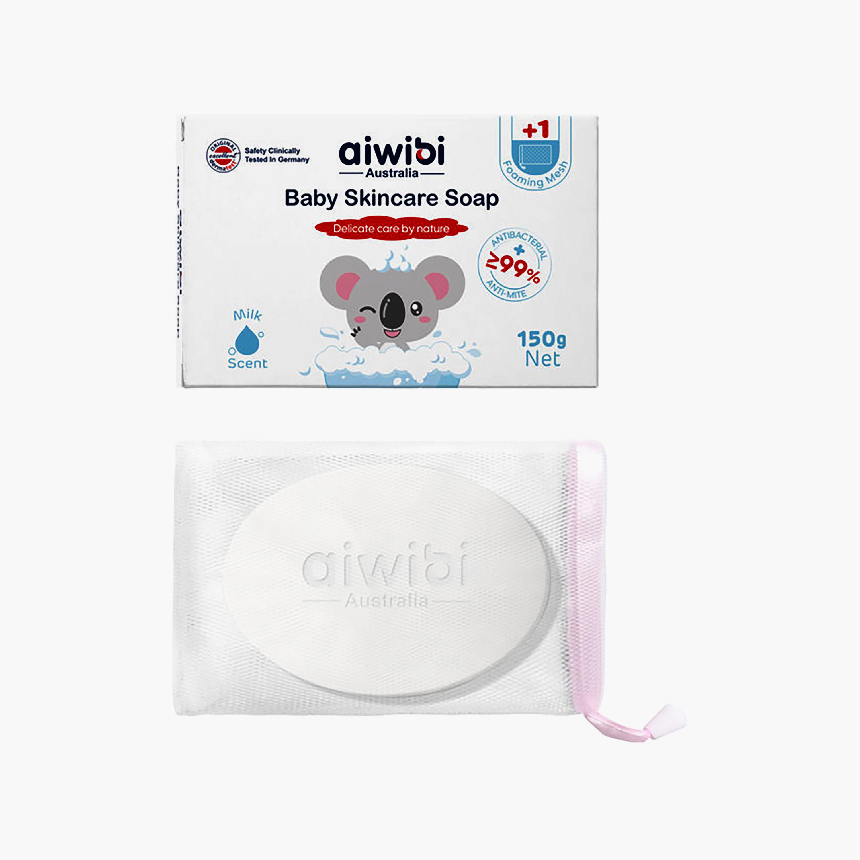 صابون العناية ببشرة الأطفال برائحة الحليب من آيويبي - 150 جم-baby-bathandcare-hairbodyskincare-bodywashandsoaps-image-2