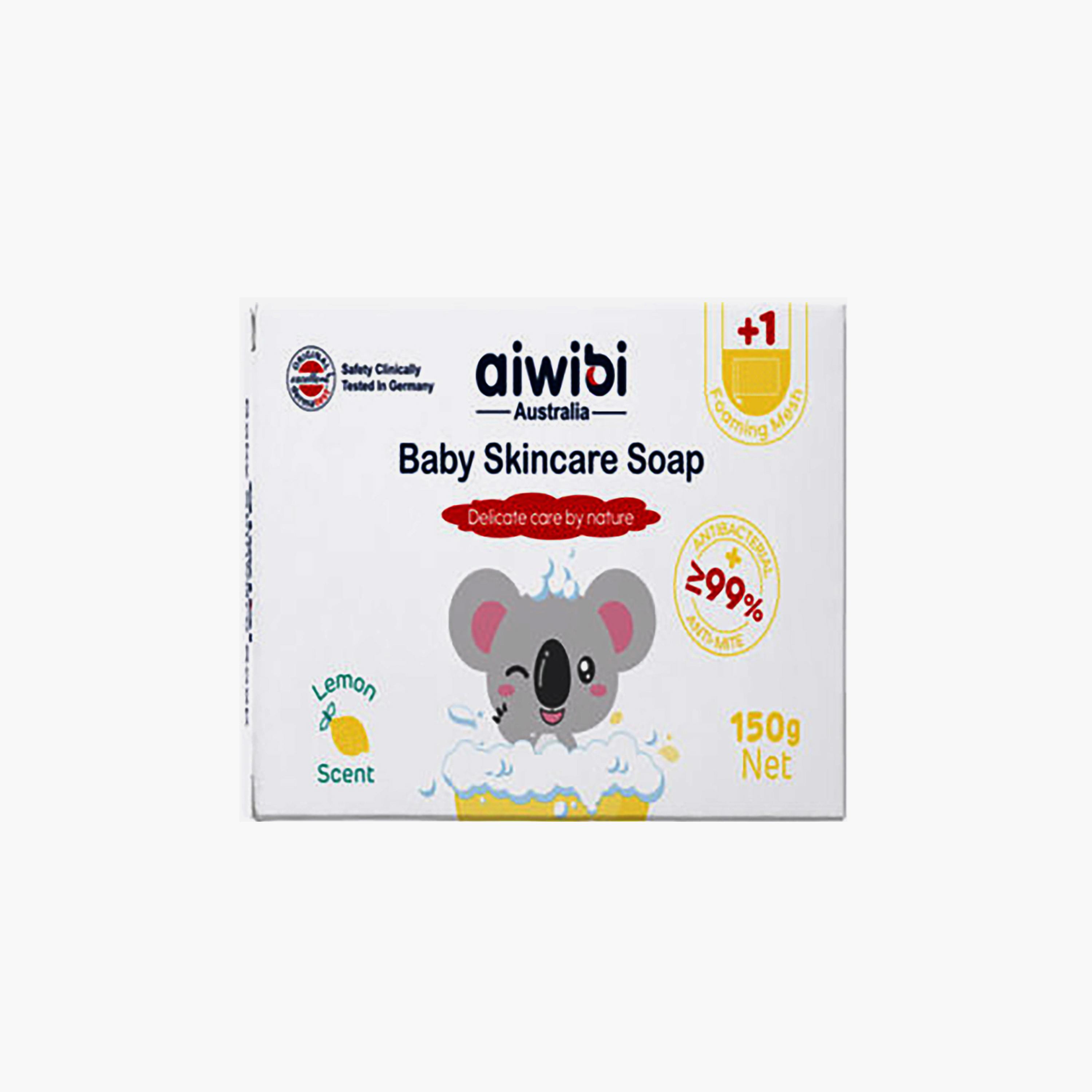 صابون العناية ببشرة الأطفال برائحة الليمون من آيويبي - 150 جم-baby-bathandcare-hairbodyskincare-bodywashandsoaps-image-1