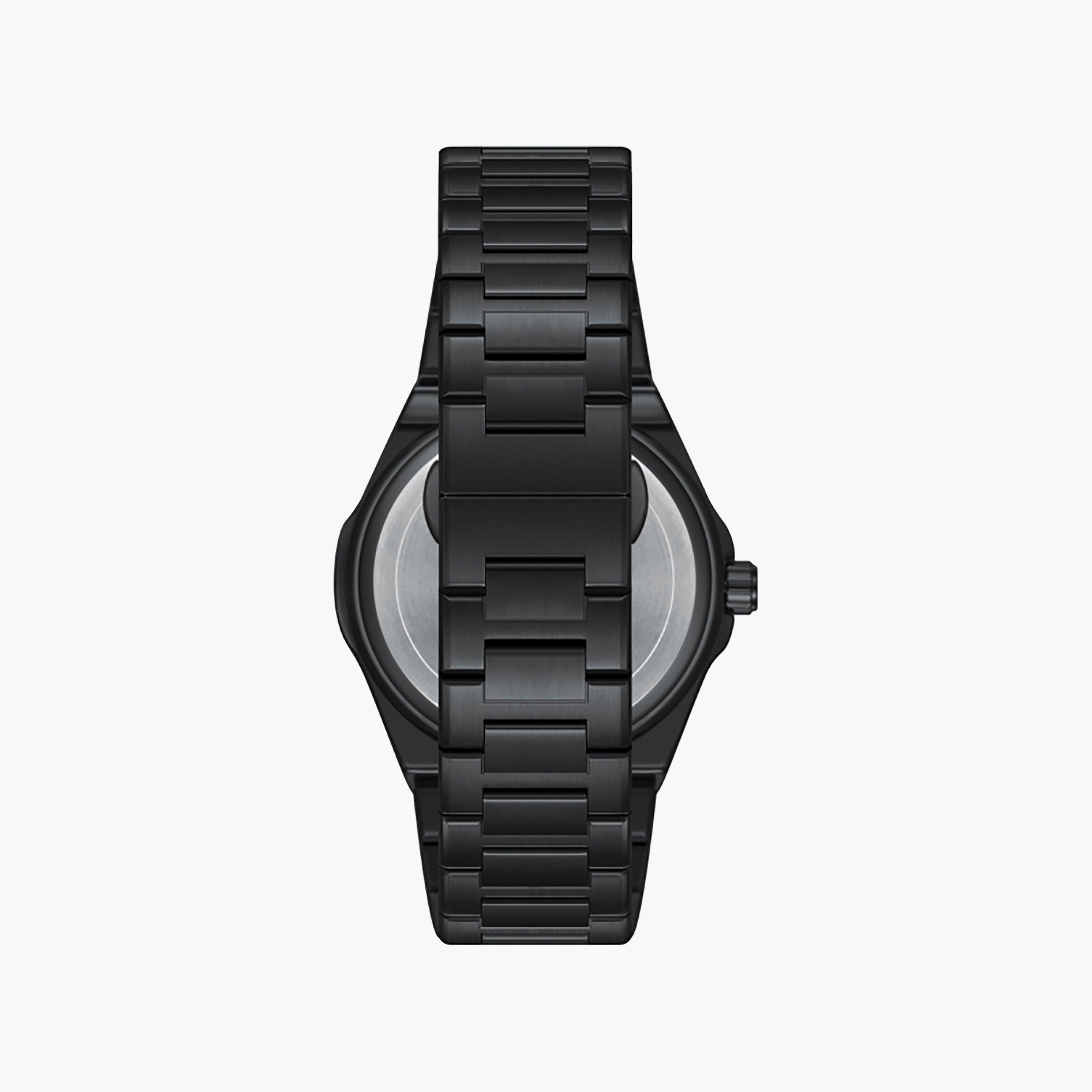 Kenneth Scott Men's 43 MM Analog Black Dial Stainless Steel Strap | K26012-BBBB-men-watchesandjewellery-watches-image-3