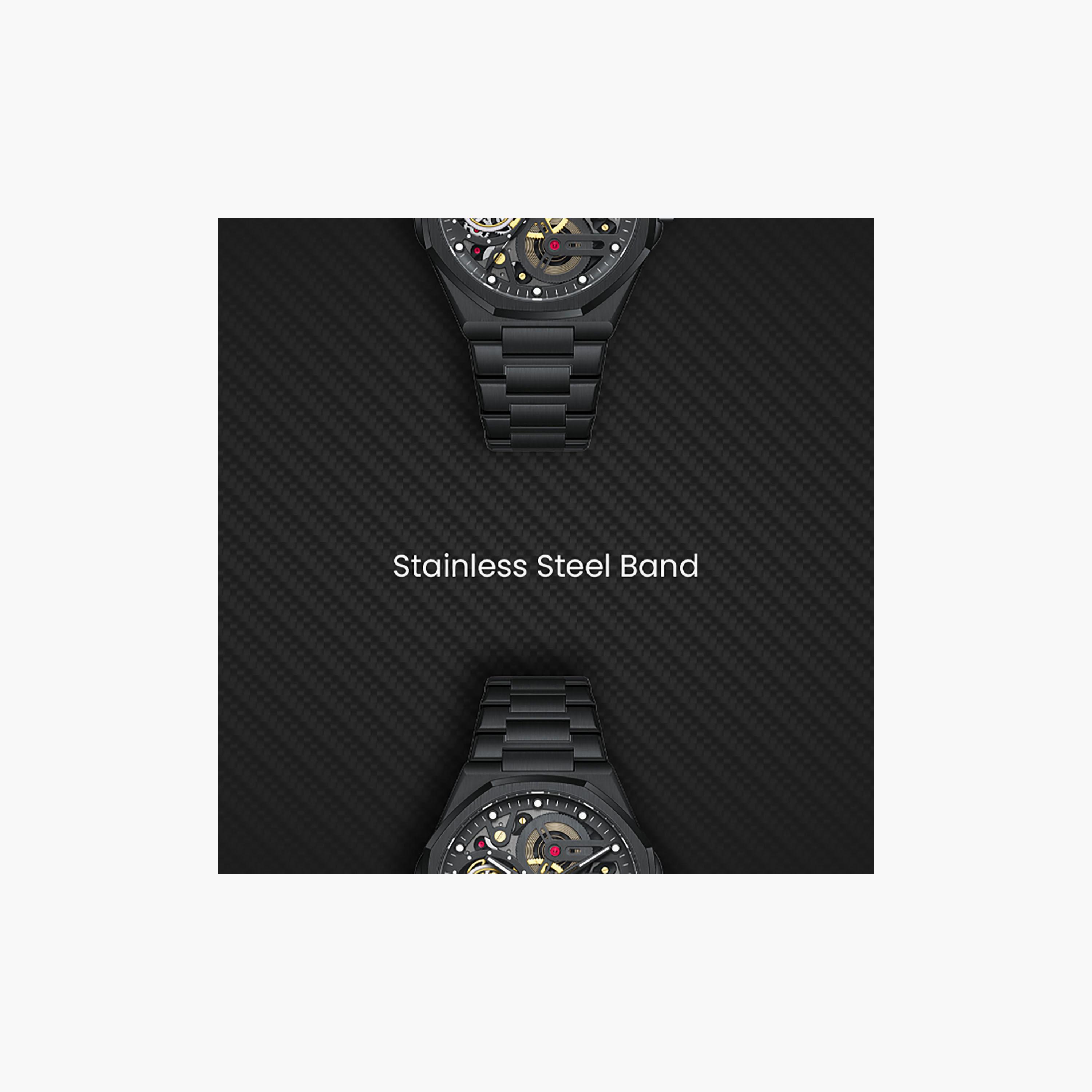 Kenneth Scott Men's 43 MM Analog Black Dial Stainless Steel Strap | K26012-BBBB-men-watchesandjewellery-watches-image-5