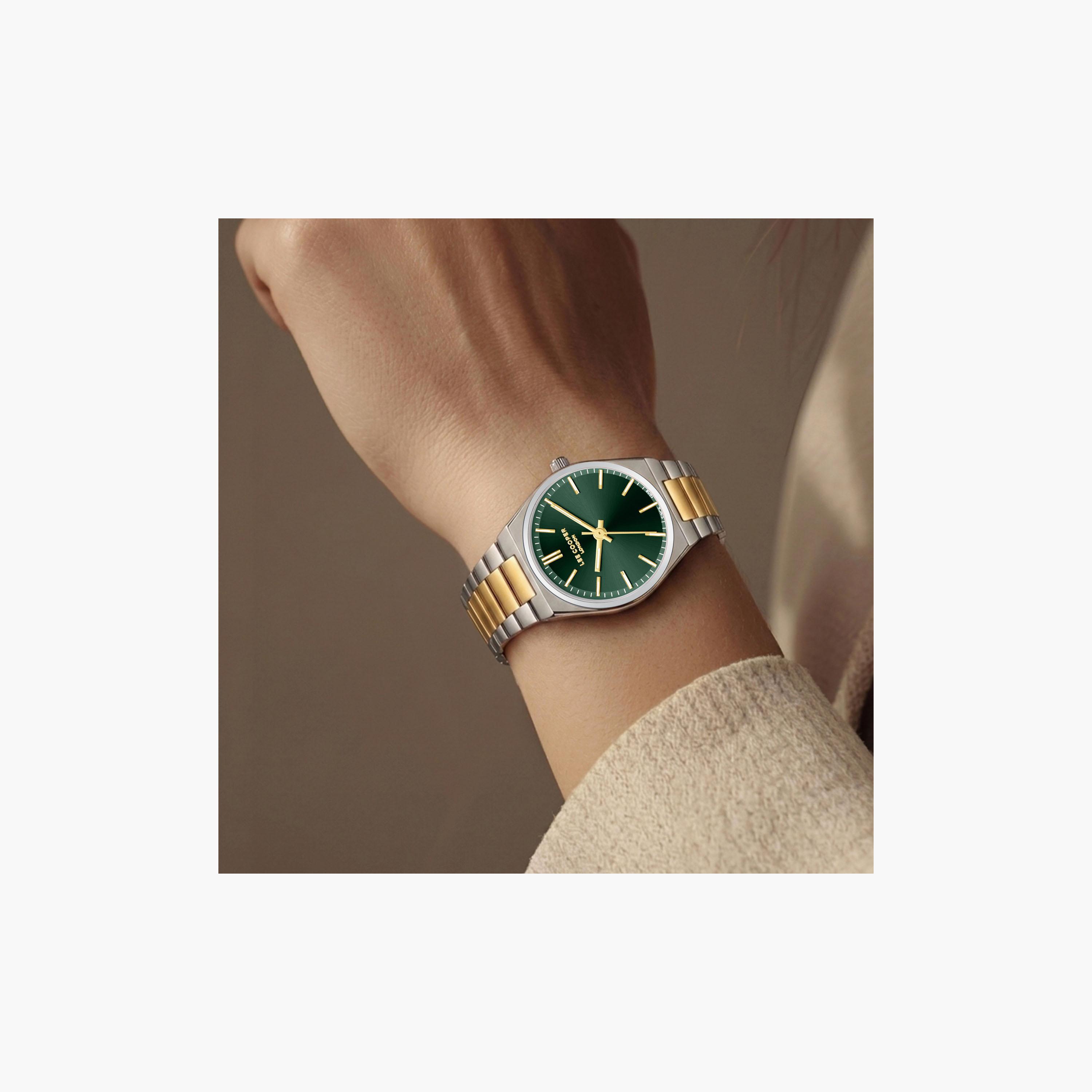 Lee Cooper Women's 25 MM Analog Green Dial Metal Strap | LC08362-270-women-watchesandjewellery-watches-image-5