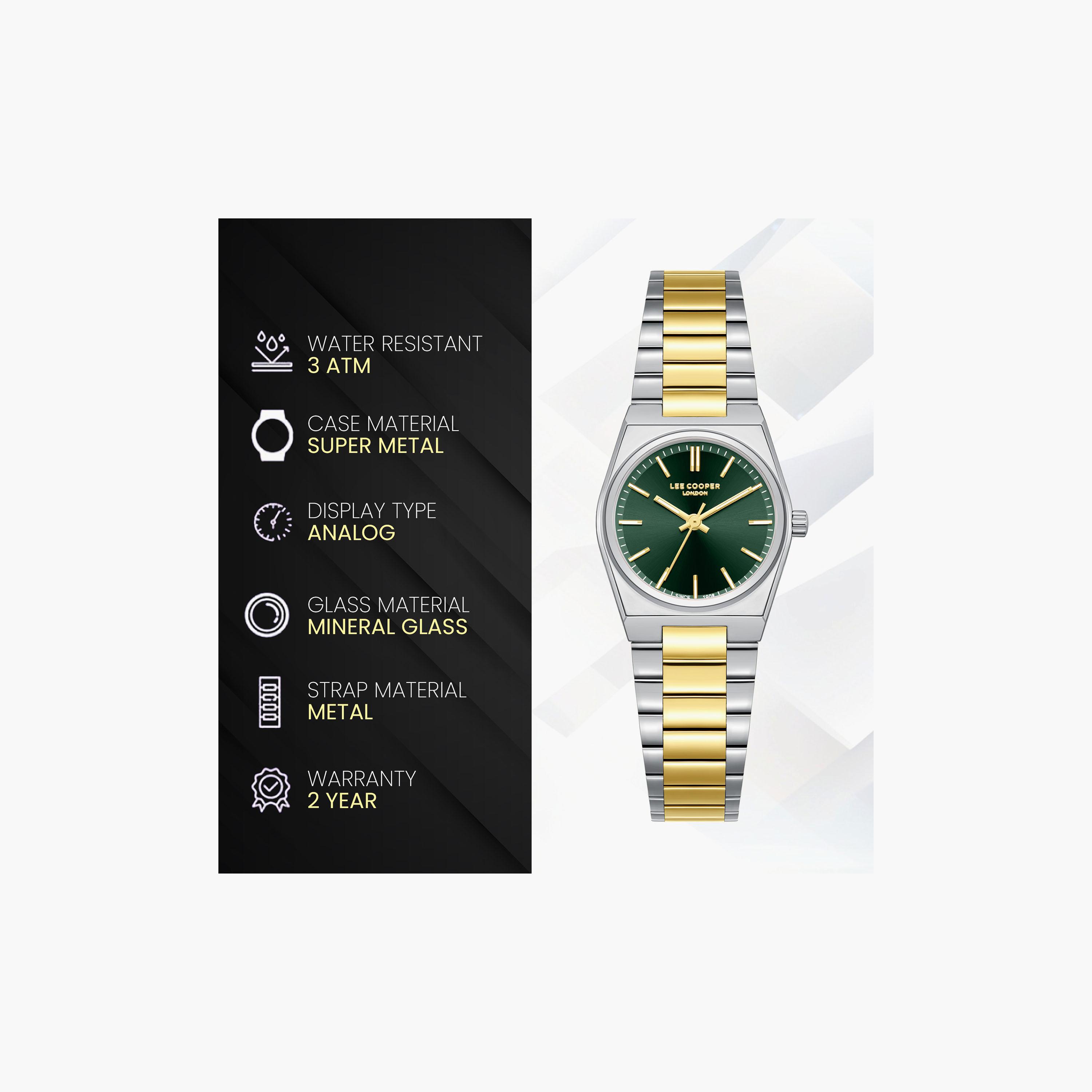 Lee Cooper Women's 25 MM Analog Green Dial Metal Strap | LC08362-270-women-watchesandjewellery-watches-image-7