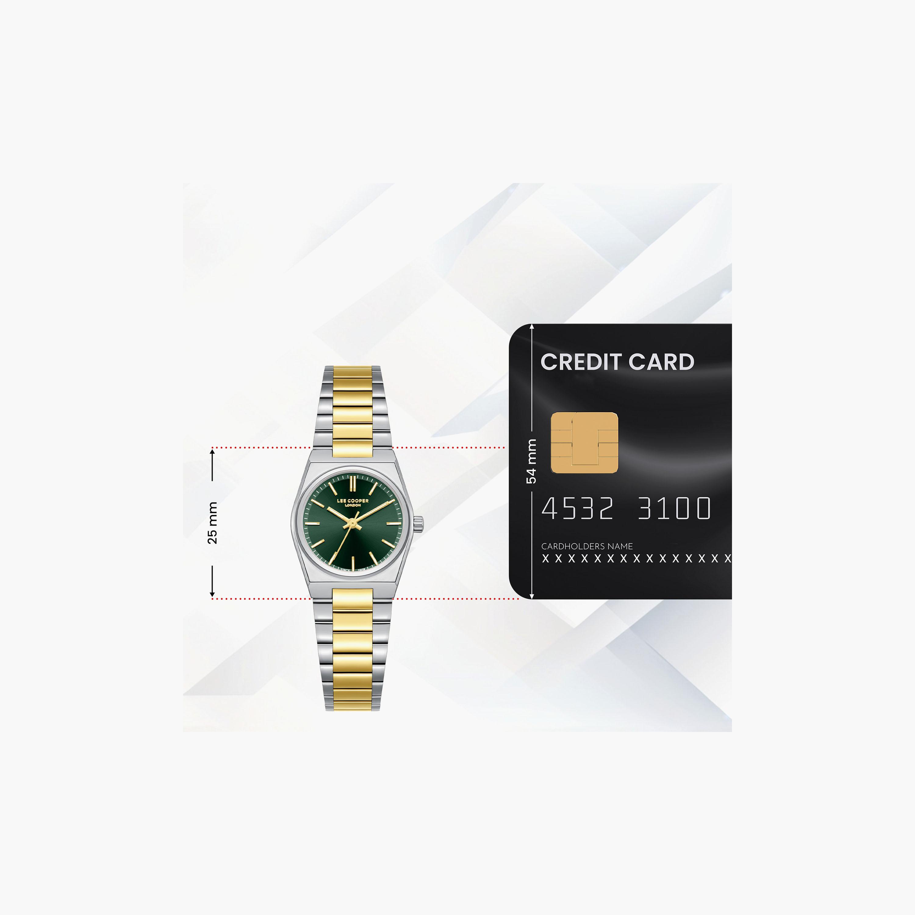 Lee Cooper Women's 25 MM Analog Green Dial Metal Strap | LC08362-270-women-watchesandjewellery-watches-image-8