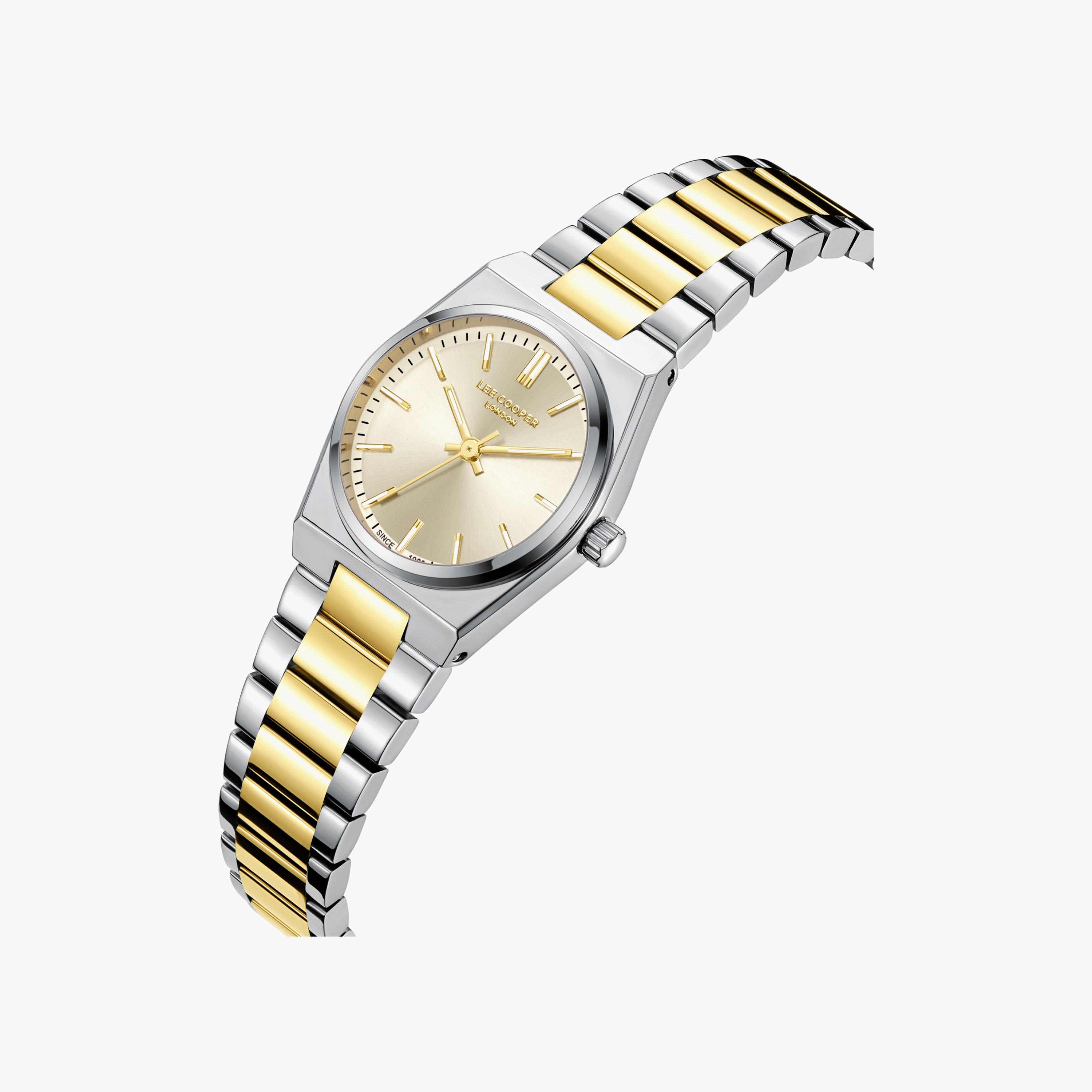 Lee Cooper Women's 25 MM Analog Gold Dial Metal Strap | LC08362-210-women-watchesandjewellery-watches-image-2