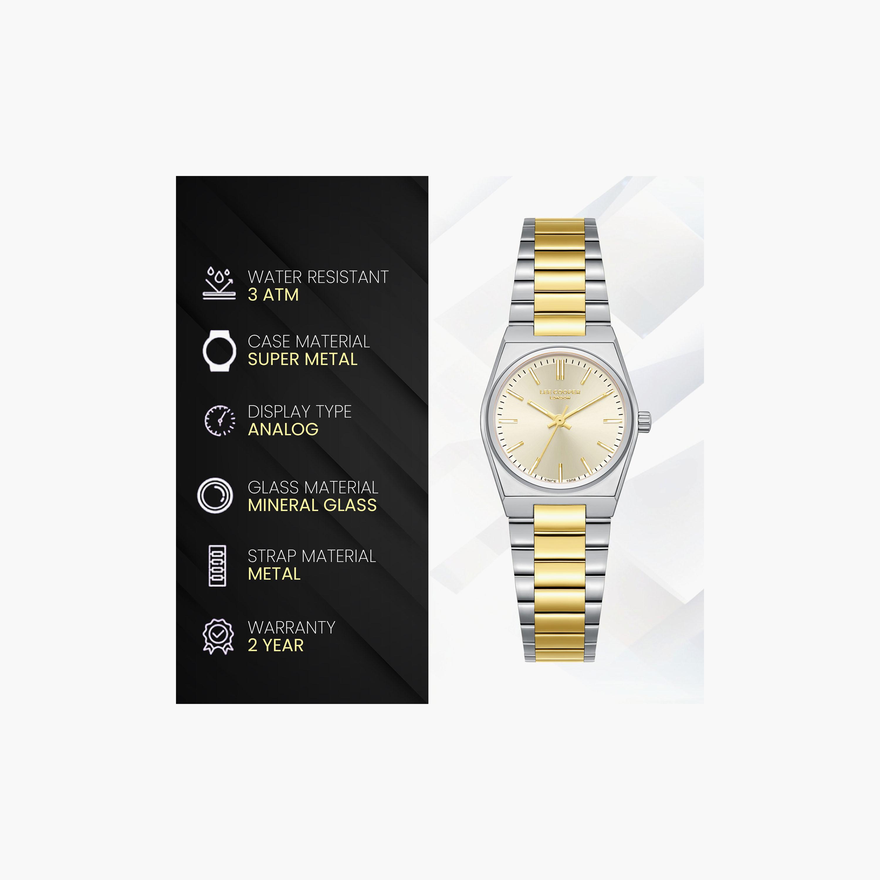 Lee Cooper Women's 25 MM Analog Gold Dial Metal Strap | LC08362-210-women-watchesandjewellery-watches-image-7