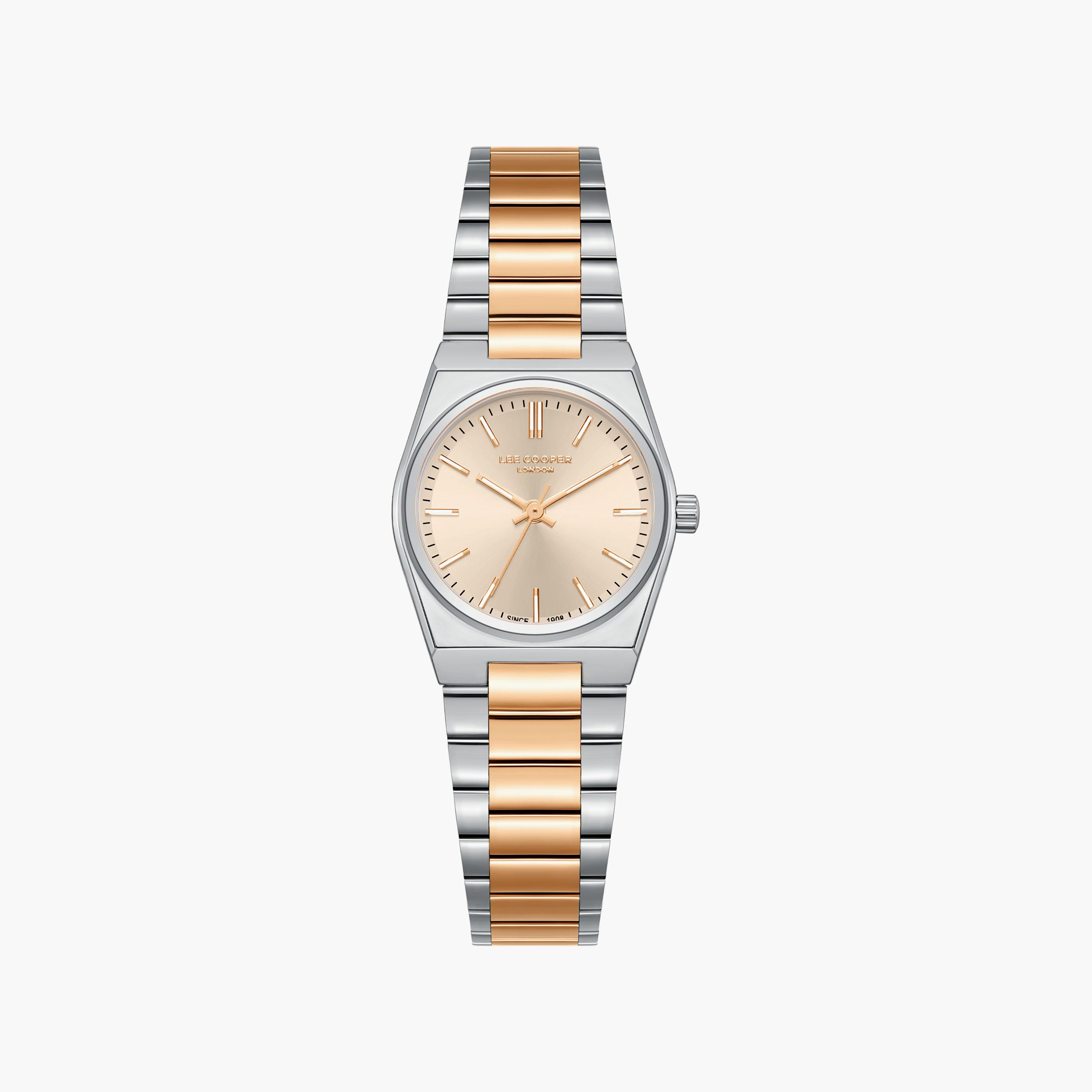 Lee Cooper Women's 25 MM Analog Rose Gold Dial Metal Strap | LC08362-510-women-watchesandjewellery-watches-image-1